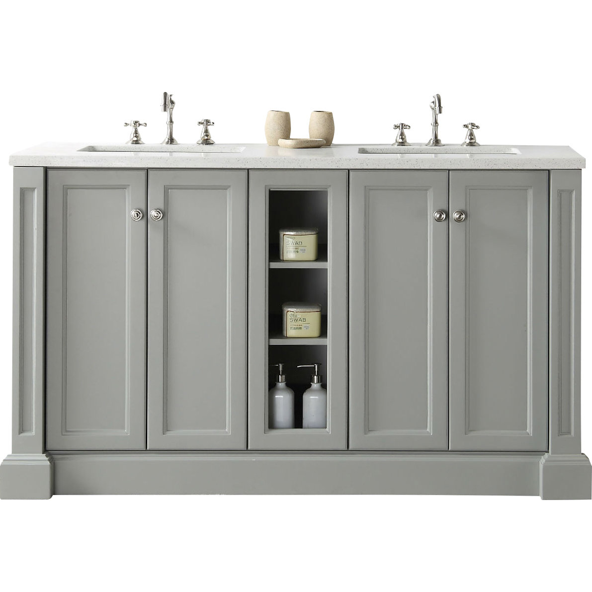 Legion Furniture 60" Double Vanity Set & Reviews Wayfair