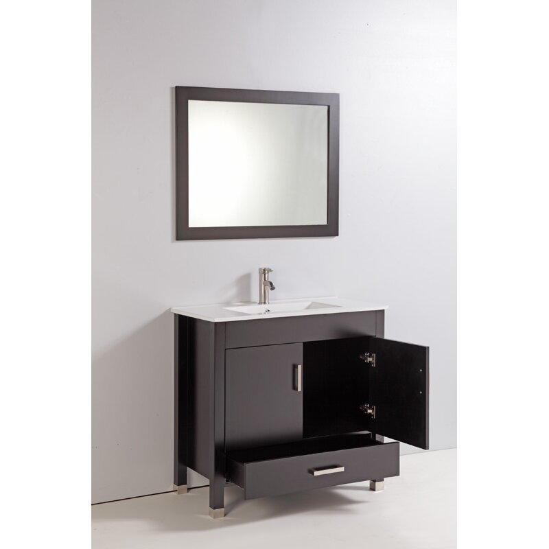 Legion Furniture 36" Single Bathroom Vanity Set with Mirror Wayfair