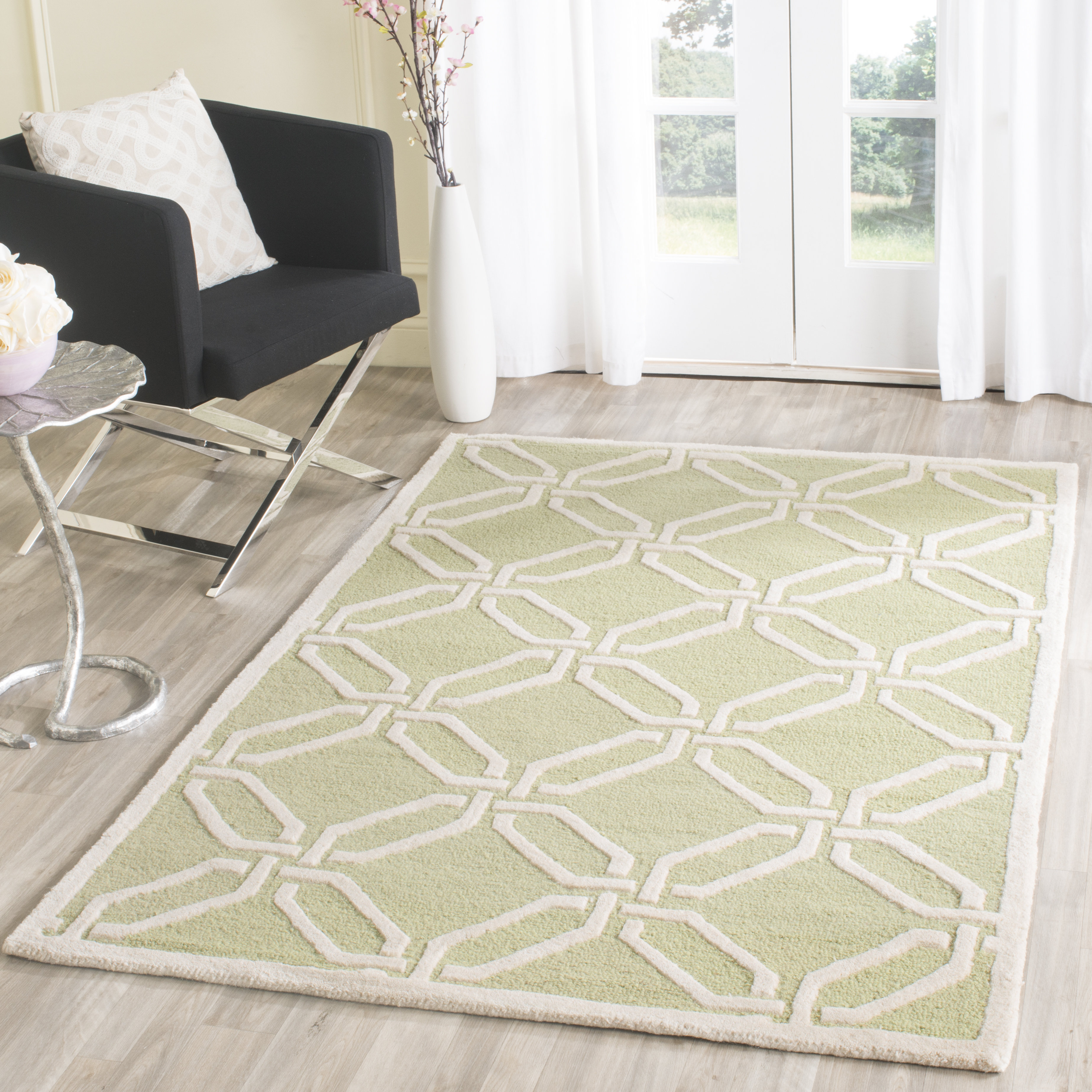 Safavieh Mollie HandTufted Lime/Ivory Area Rug & Reviews Wayfair UK