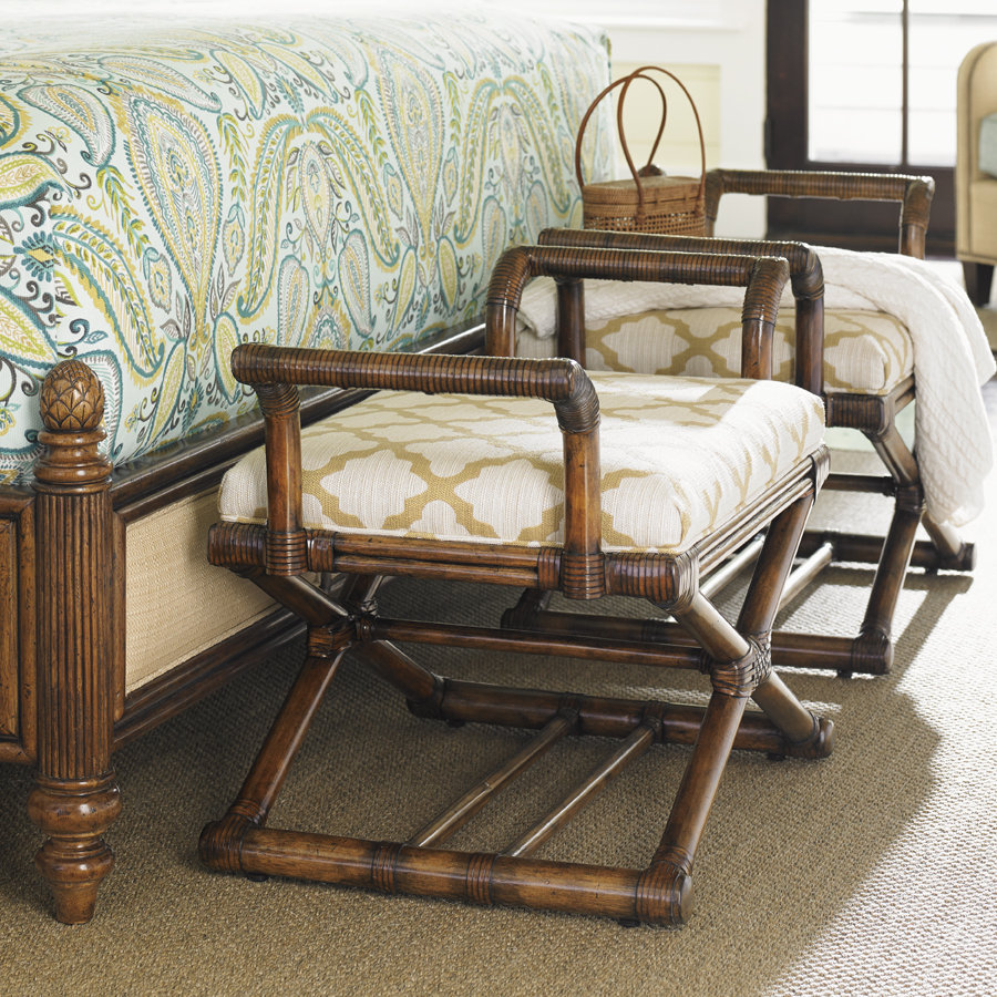 Tommy Bahama Home Echo Beach Wood Bedroom Bench & Reviews Wayfair