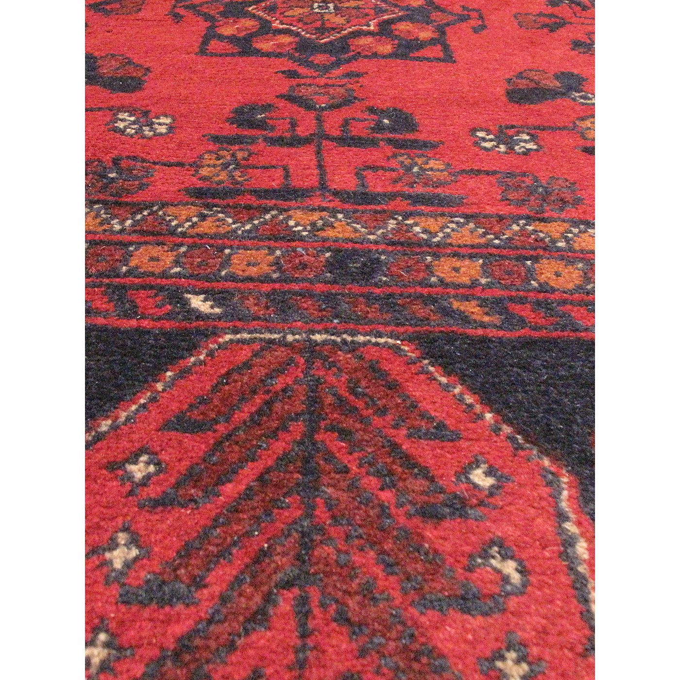 ECARPETGALLERY Finest Khal Mohammadi HandKnotted Dark Red Area Rug