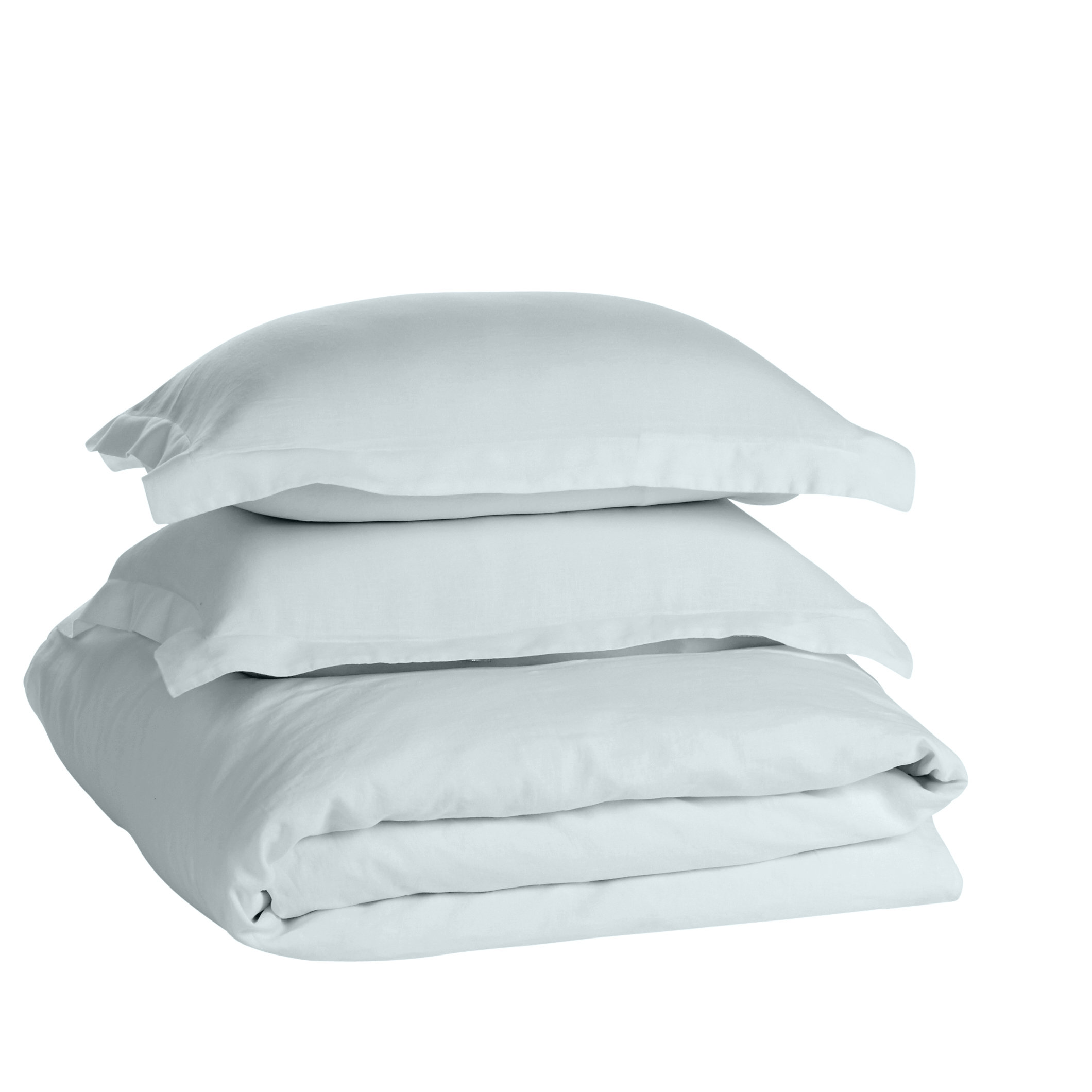 Washed Belgian Linen 3 Piece Duvet Cover Set Reviews Allmodern Echelon Home Washed Belgian Linen 3 Piece Duvet Cover Set
