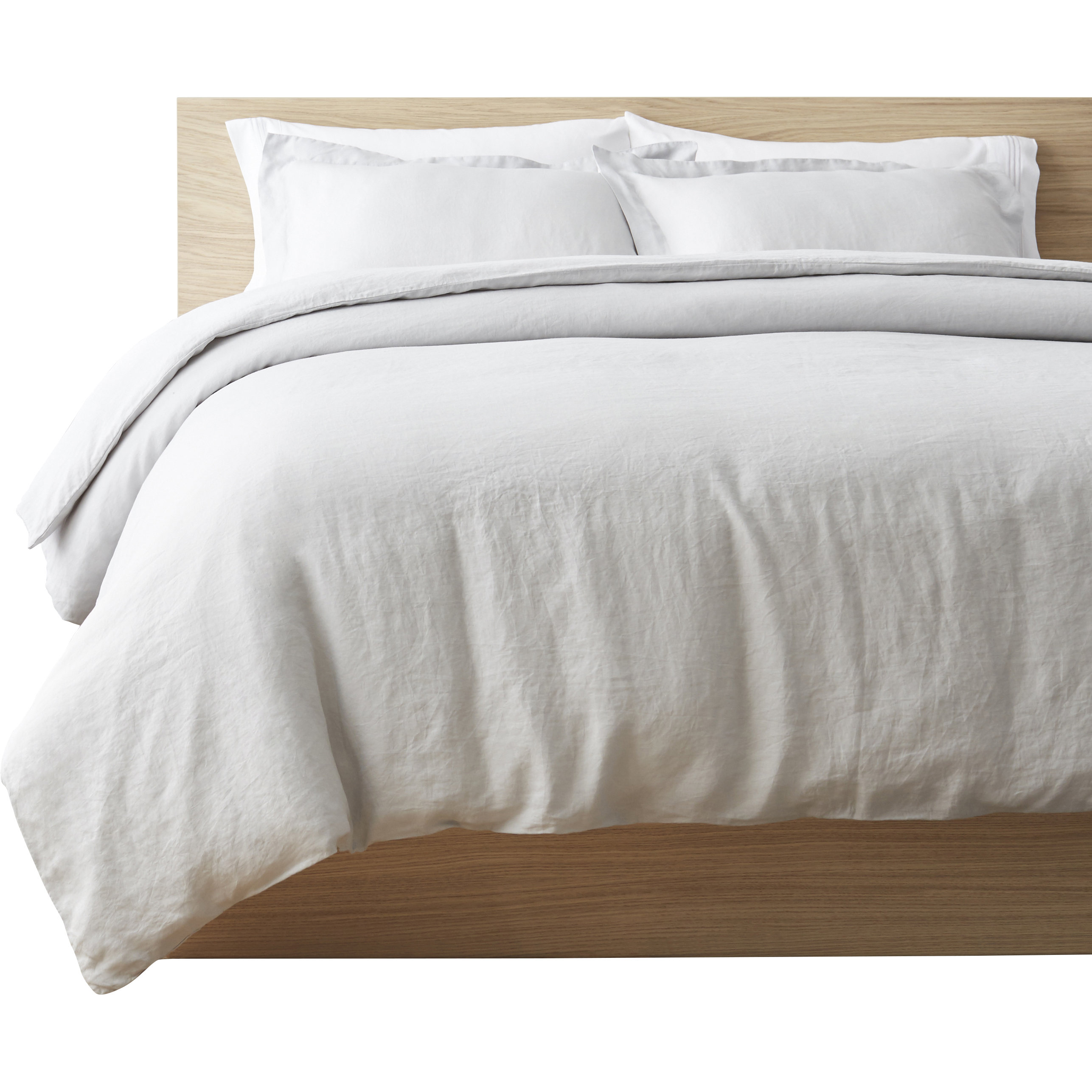 Echelon Home Washed Belgian Linen 3 Piece Duvet Cover Set Echelon Home Washed Belgian Linen 3 Piece Duvet Cover Set Reviews Wayfair