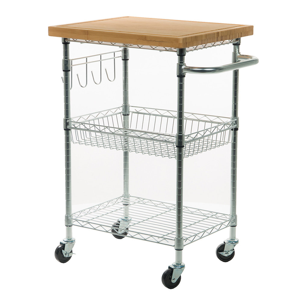Trinity EcoStorage Kitchen Cart with Wood Top & Reviews Wayfair.ca
