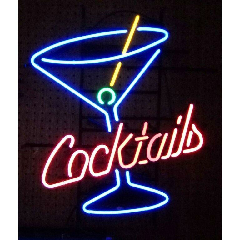 Business Signs Cocktails and Martini Neon Sign & Reviews