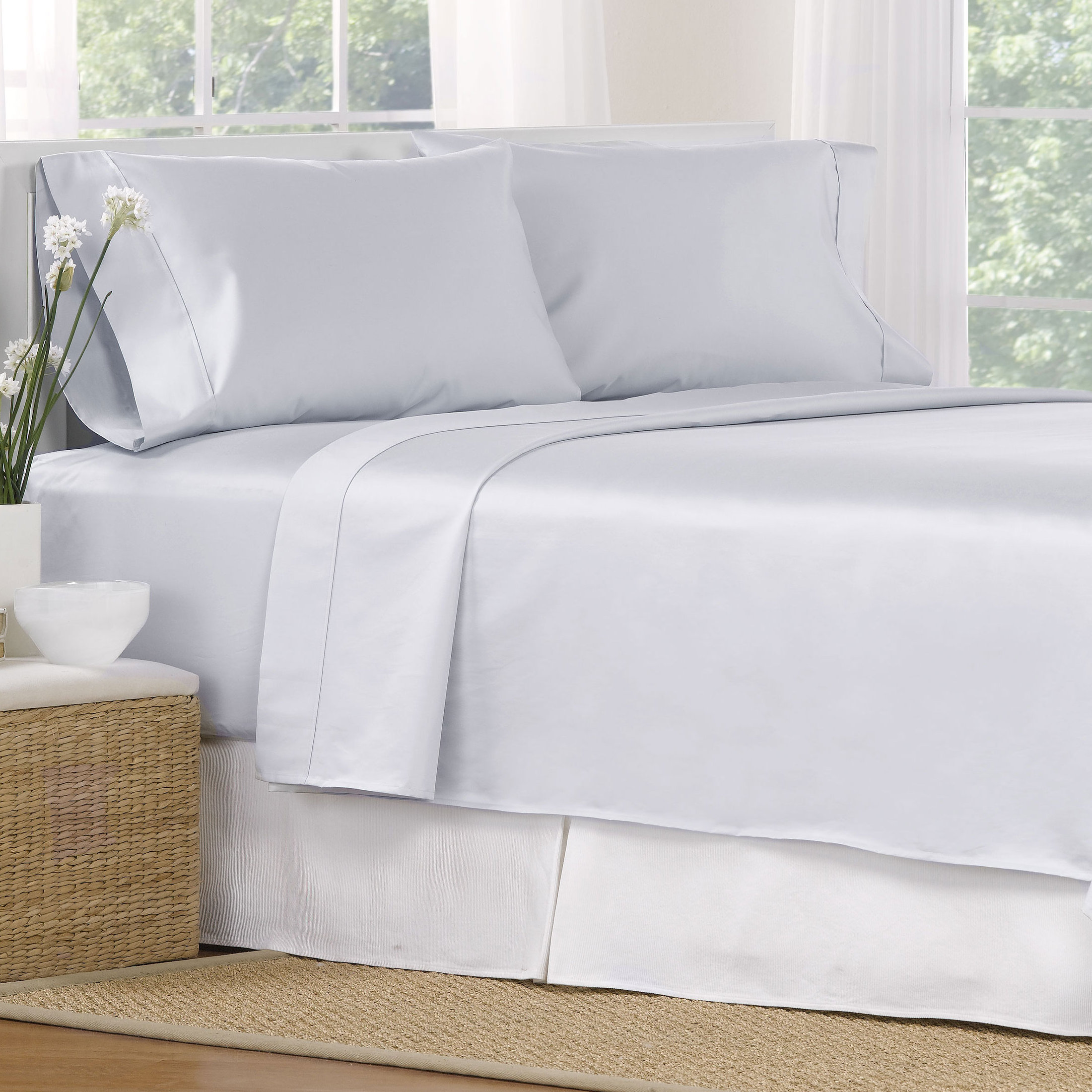 Aspire Linens 4 Piece 1000 Thread Count Egyptian Quality Cotton Sheet