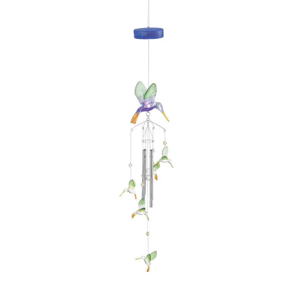 Zingz Thingz Hummingbird Color Change Wind Chime Reviews Wayfair Zingz Thingz Hummingbird Color Change Wind Chime