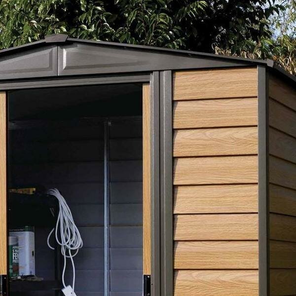 Rowlinson Woodvale 6 Ft. x 5 Ft. Metal Storage Shed &amp; Reviews 