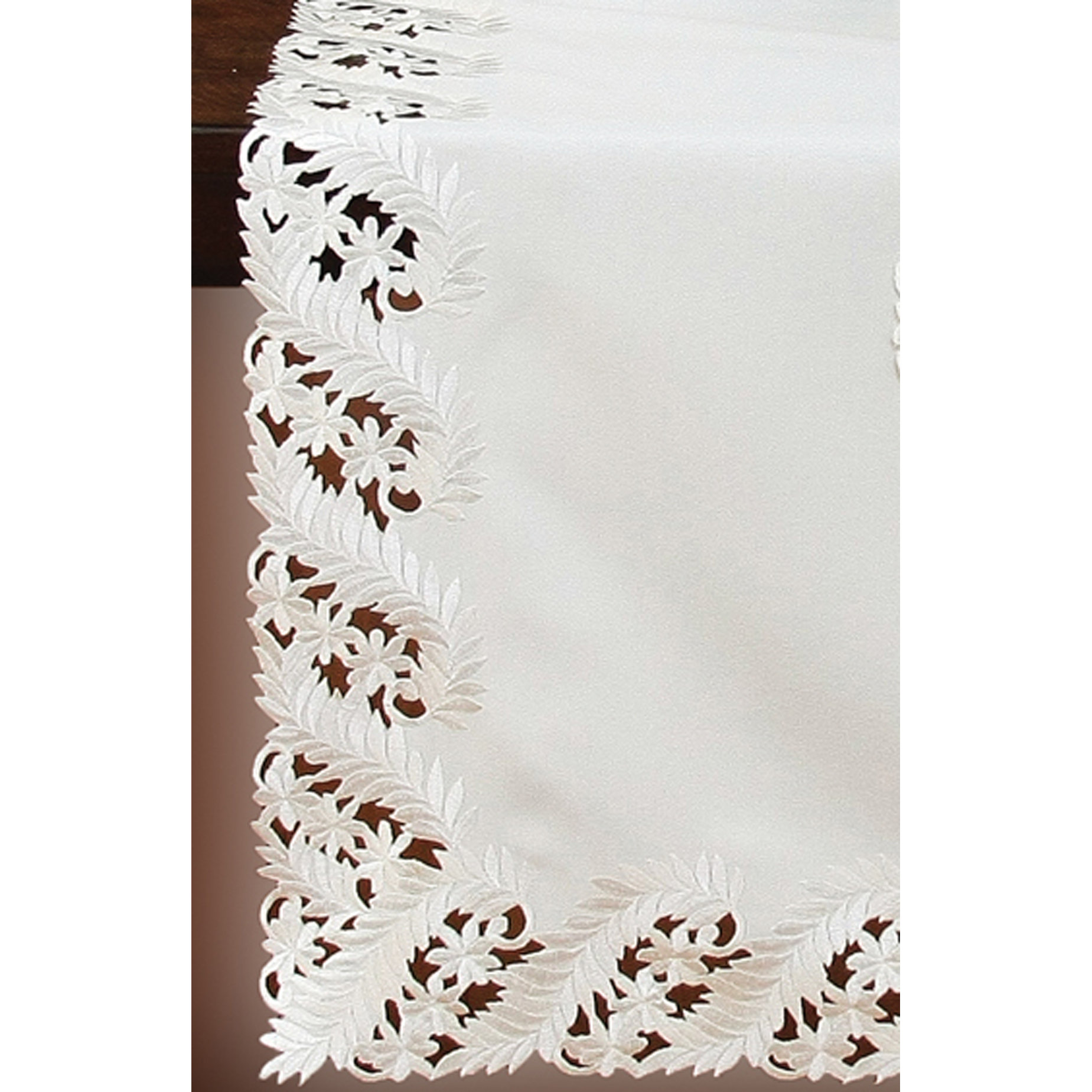 Xia Home Fashions Laurel Embroidered Cutwork Tablecloth Wayfair