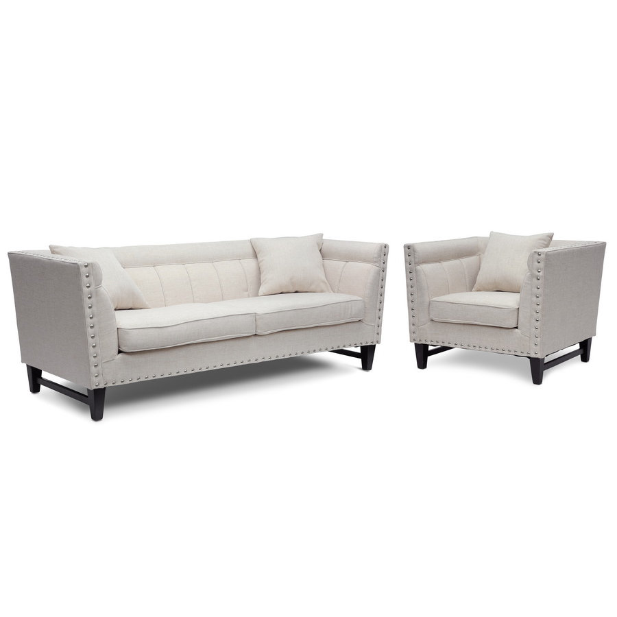 Wholesale Interiors Baxton Studio Stapleton Modern Sofa and Chair Set