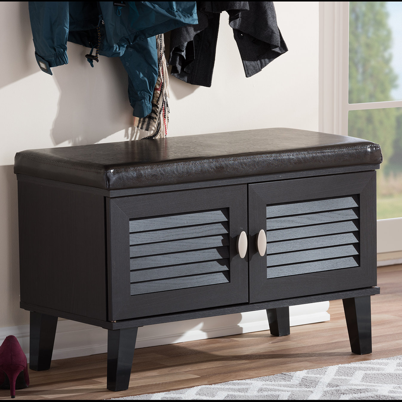 Wholesale Interiors Baxton Studio 2 Door Entryway Shoe Storage