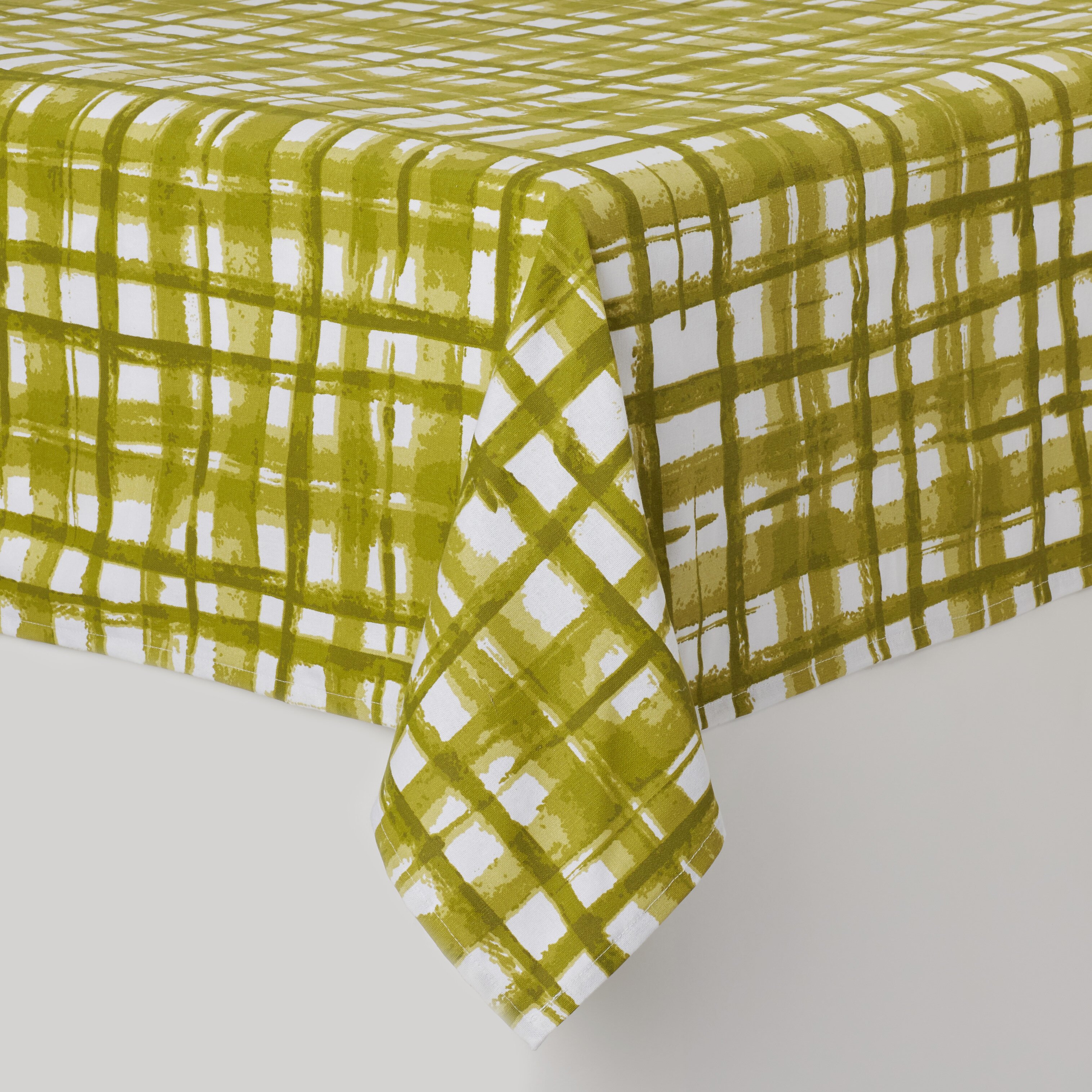 Saro Striped Basket Weave Tablecloth | Wayfair