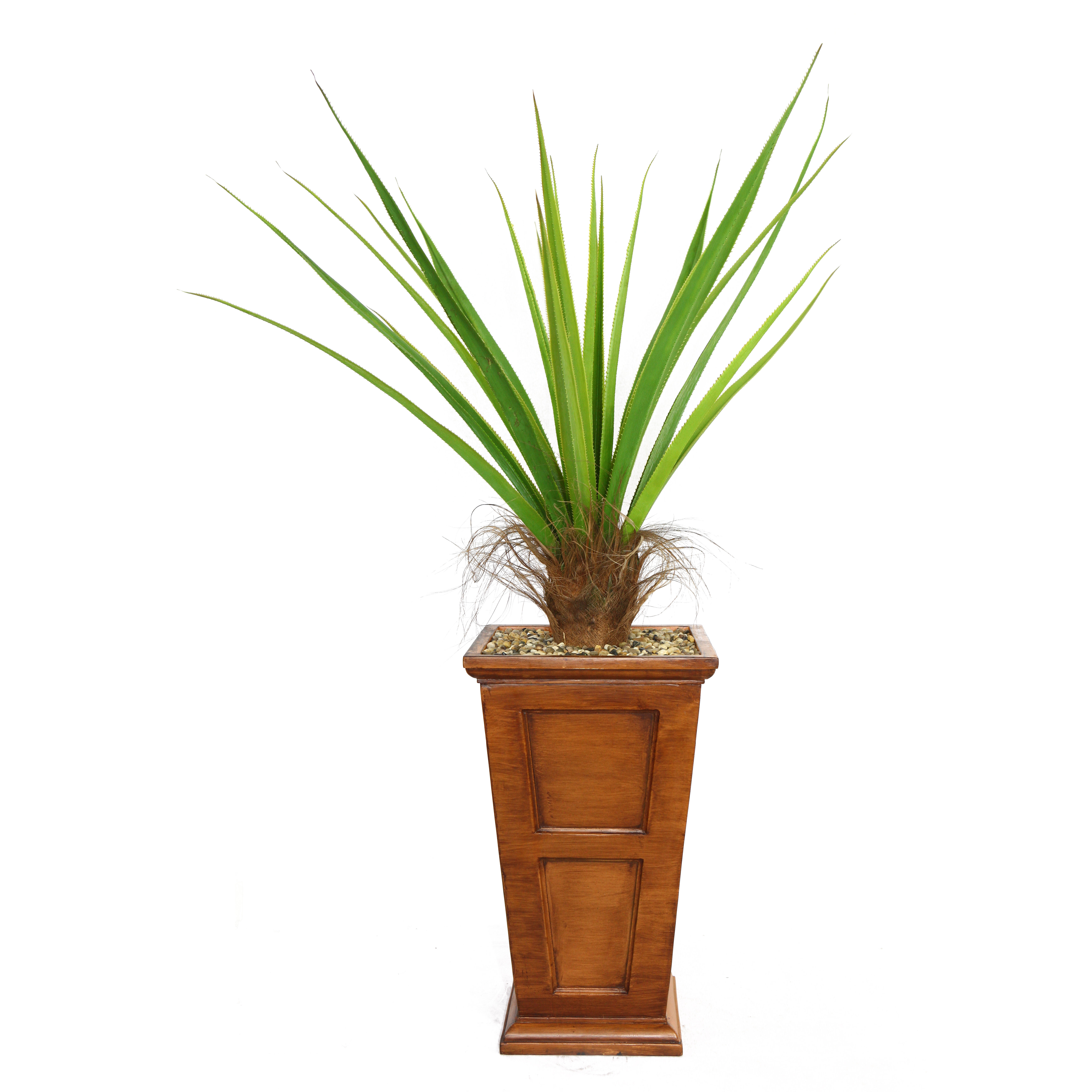Laura Ashley Home Tall Agave Floor Plant in Fiberstone Planter Wayfair