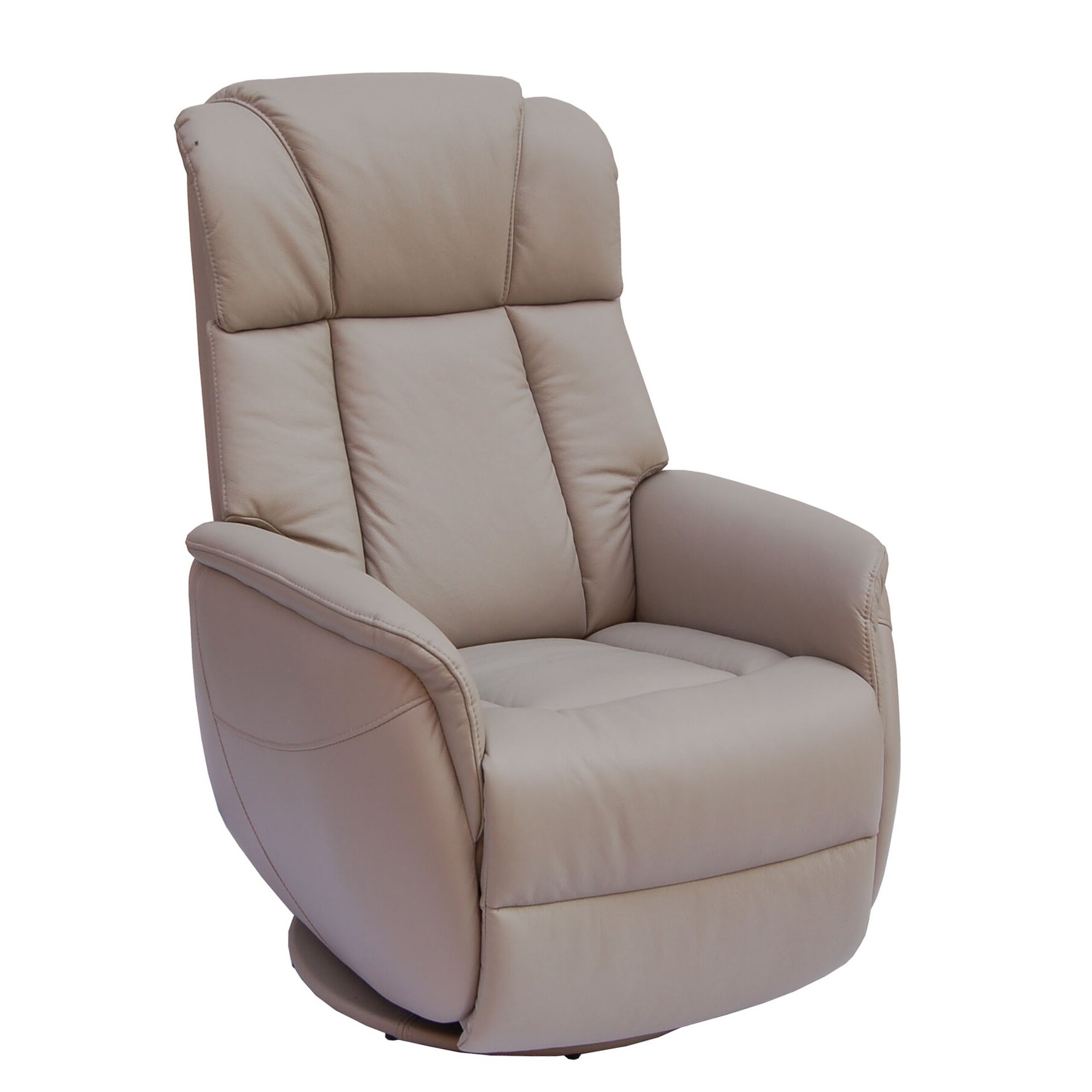 Gfa Sorrento Top Grain Leather Electric Rock And Swivel Recliner 