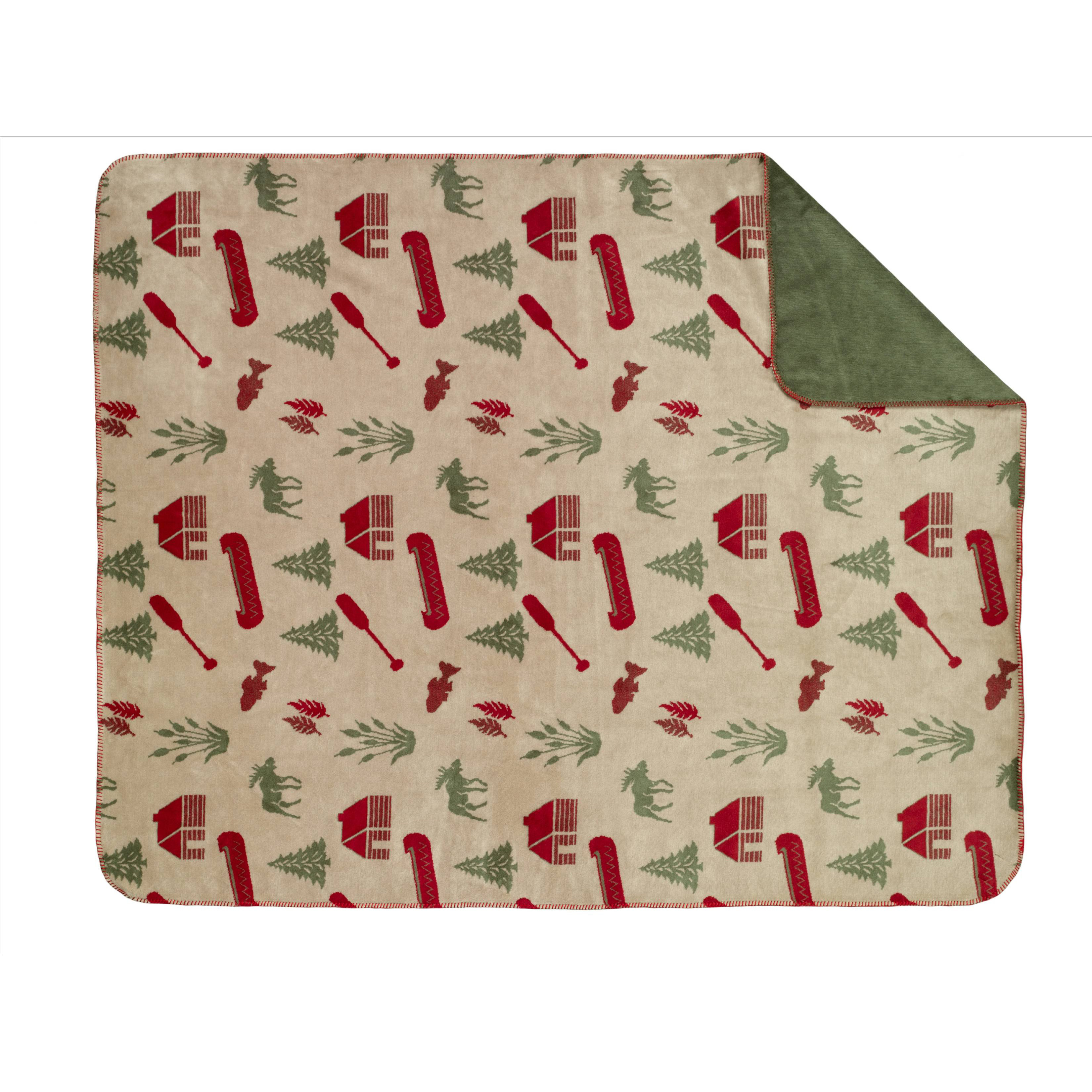 Denali Moose Camp DoubleSided Throw Wayfair