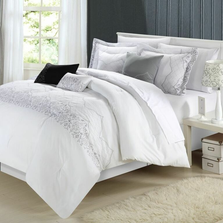 Chic Home Grace 8 Piece Comforter Set & Reviews | Wayfair