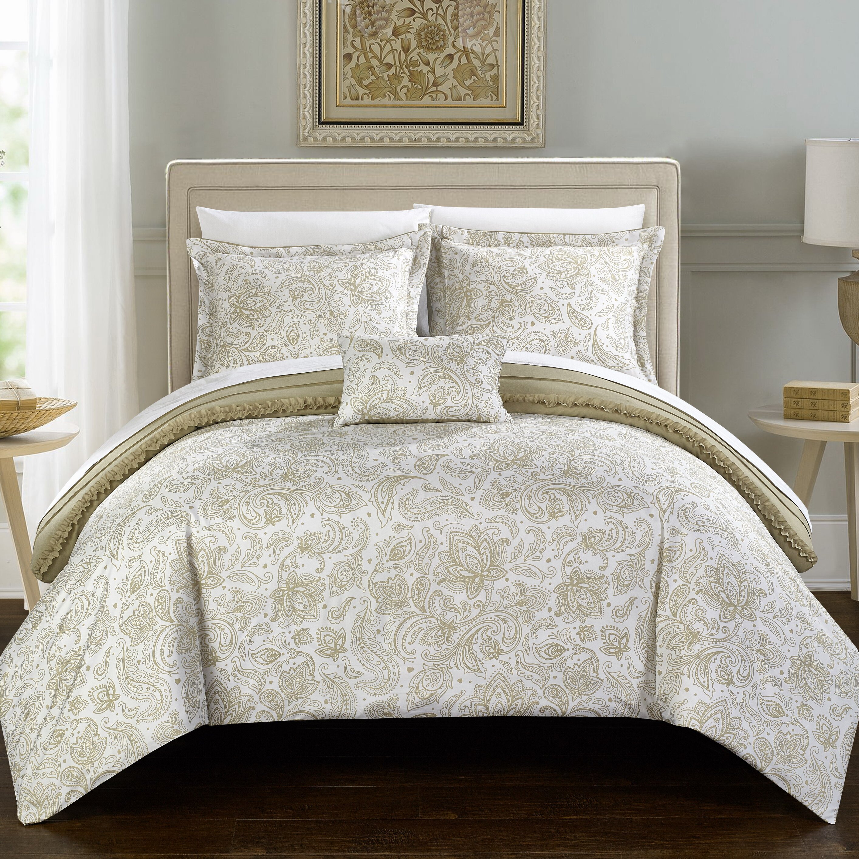 Chic Home Eliza Reversible Duvet Cover Set & Reviews | Wayfair