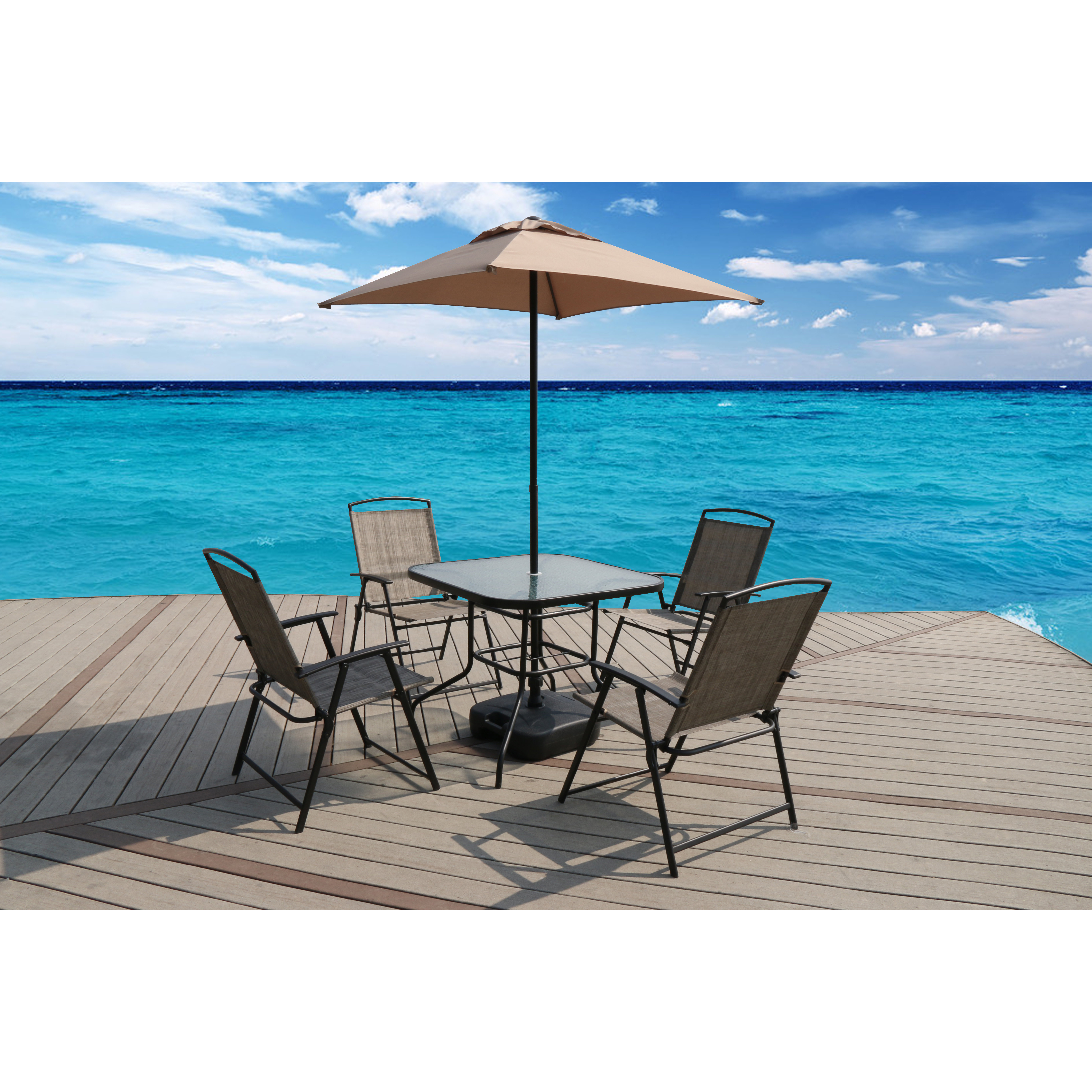 Suntime Outdoor Living Oasis 7 Piece Dining Set Reviews Wayfair Suntime Outdoor Living Oasis 7 Piece Dining Set