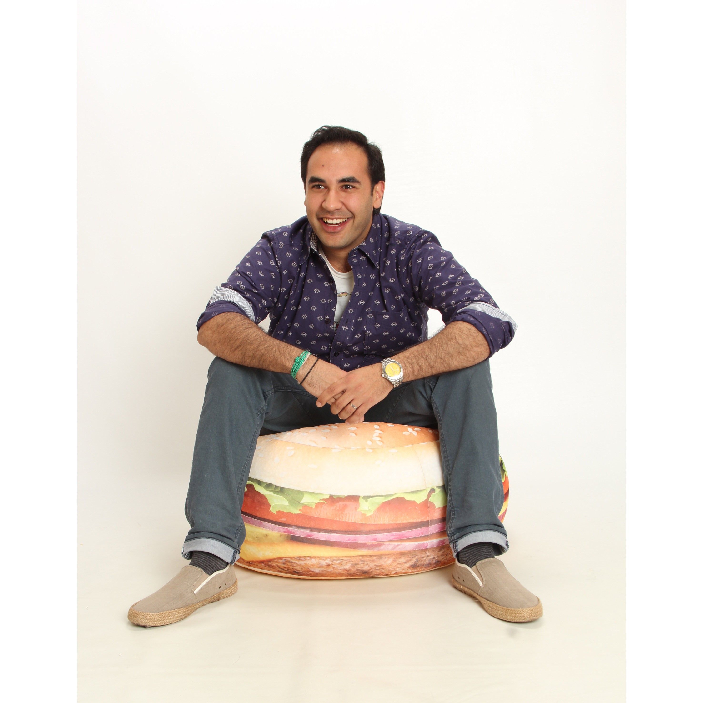 Wow Works LLC Hamburger Bean Bag Chair Wayfair