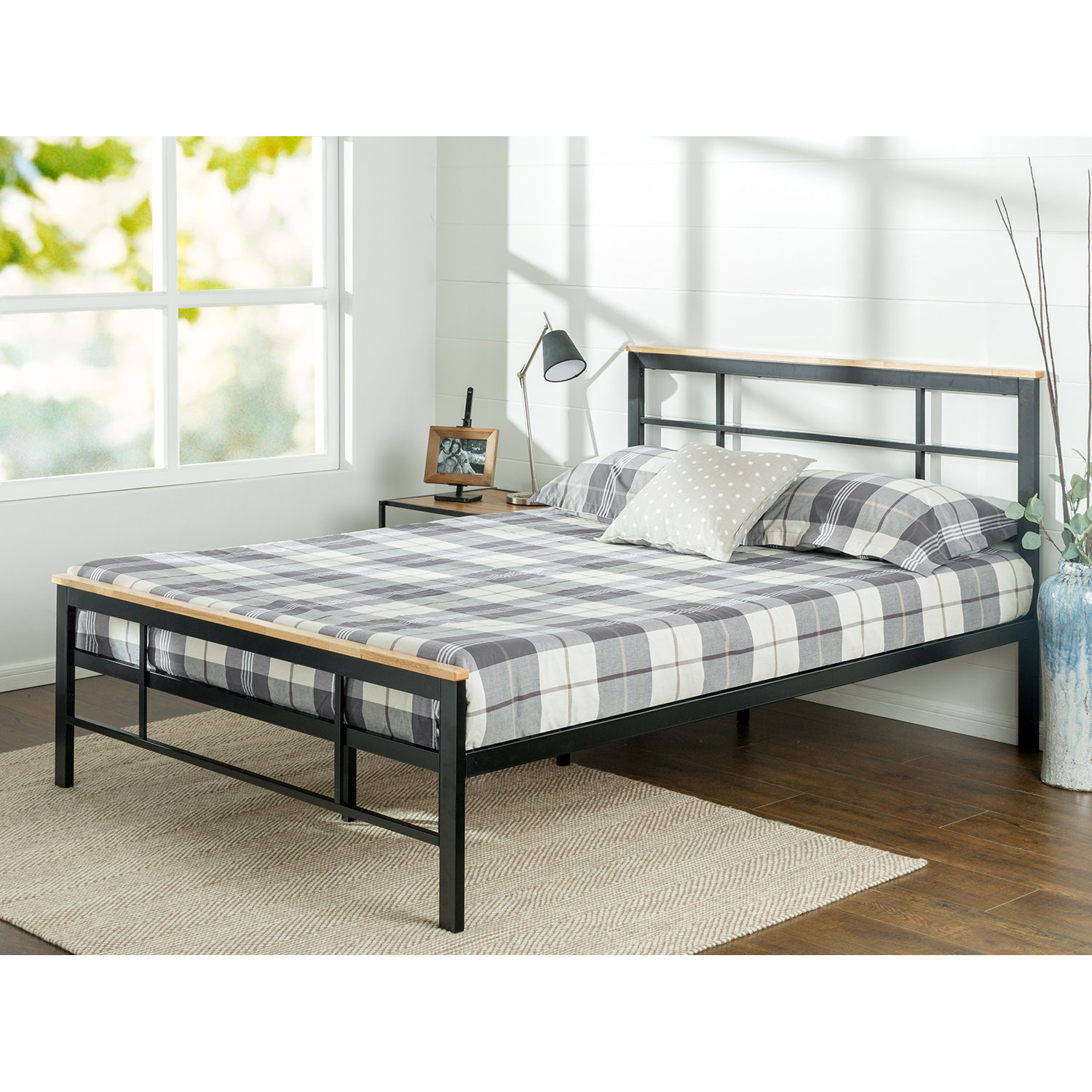 Zinus Urban Metal/Wood Platform Bed Wayfair.ca