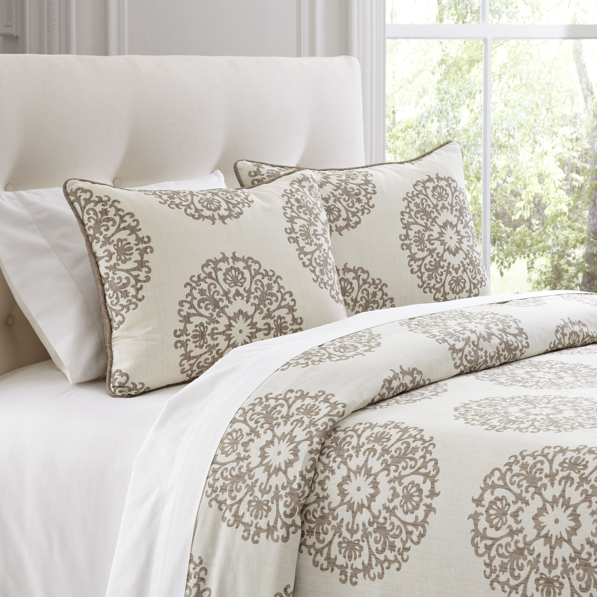 Birch Lane Carol Beige Duvet Cover Set Reviews Birch Lane Carol Beige Duvet Cover Set