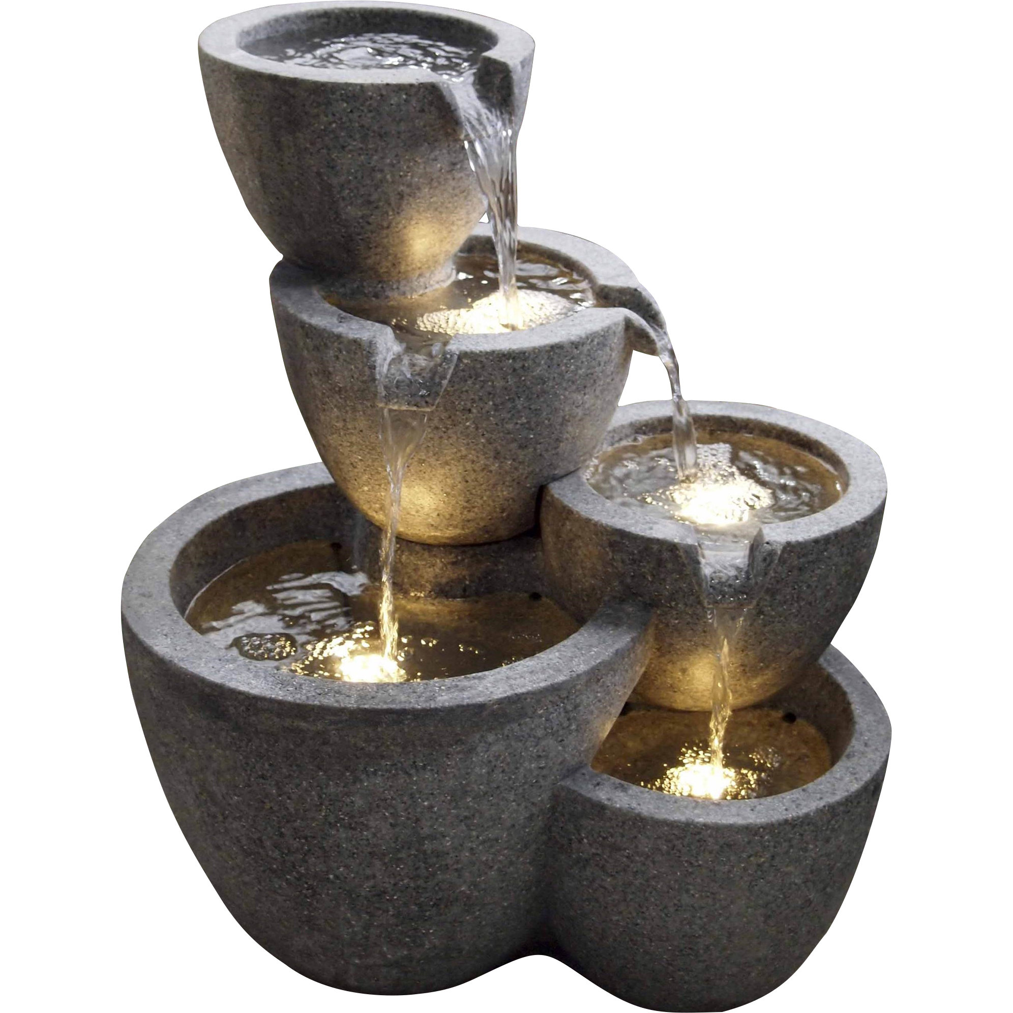 Polyresin and Fiberglass Muiti Pot Fountain & Reviews AllModern