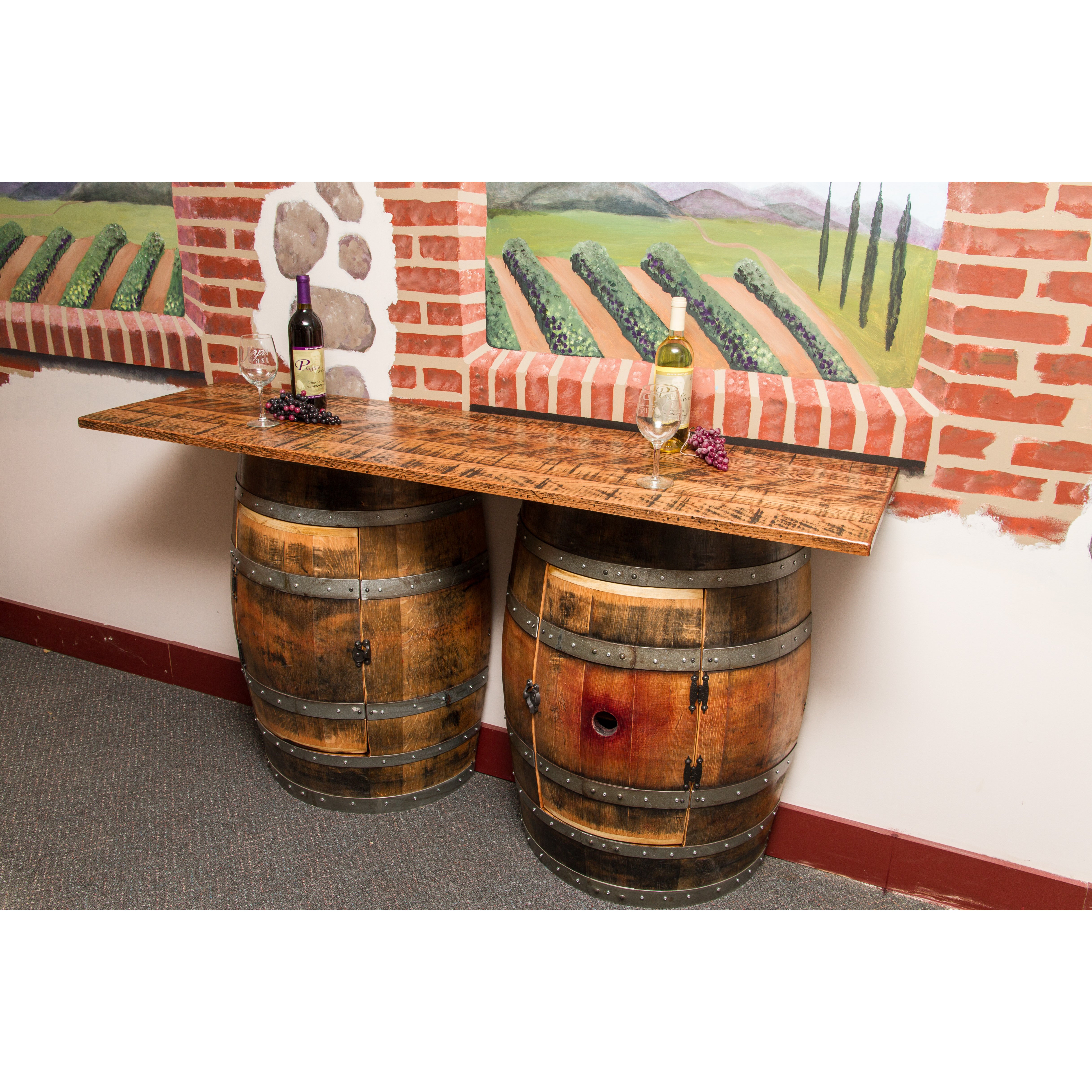 Napa East Collection Double Half Barrel Pub Table & Reviews Wayfair