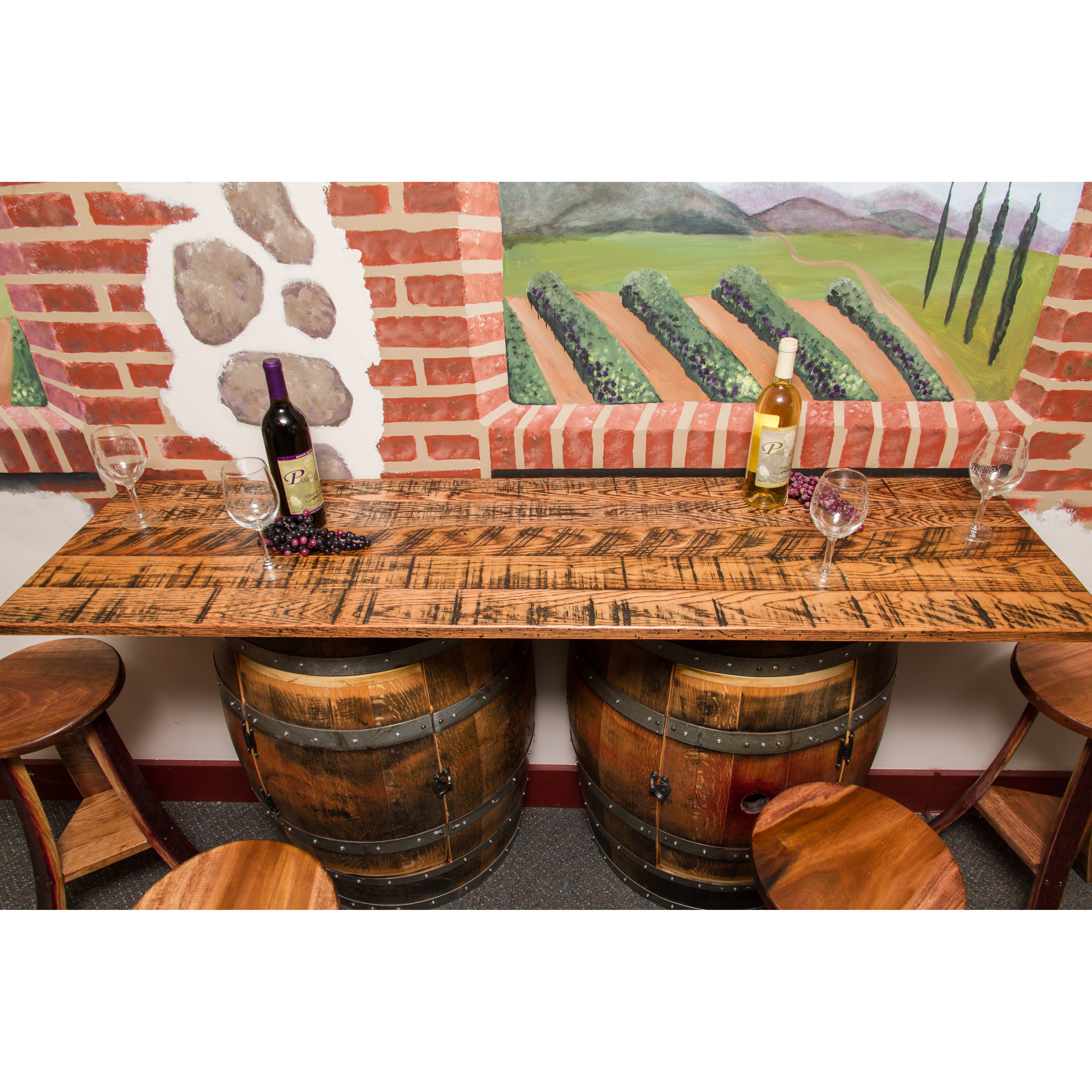 Napa East Collection Double Half Barrel Pub Table & Reviews Wayfair