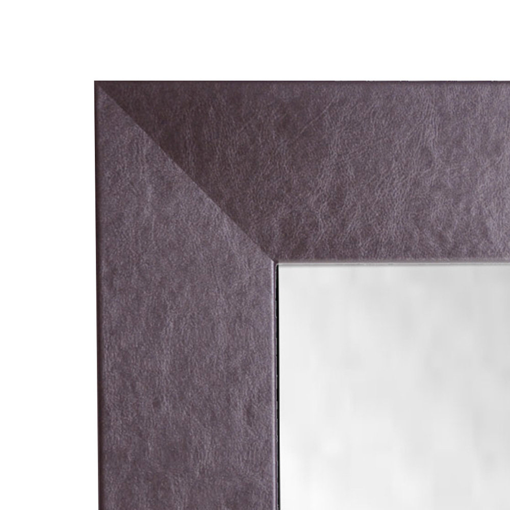 Rayne Mirrors Ava Brown Leather Full Length Body Mirror & Reviews Wayfair