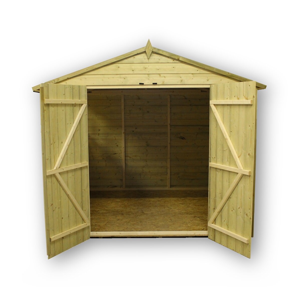 empire sheds ltd 8 x 8 wooden storage shed wayfair uk