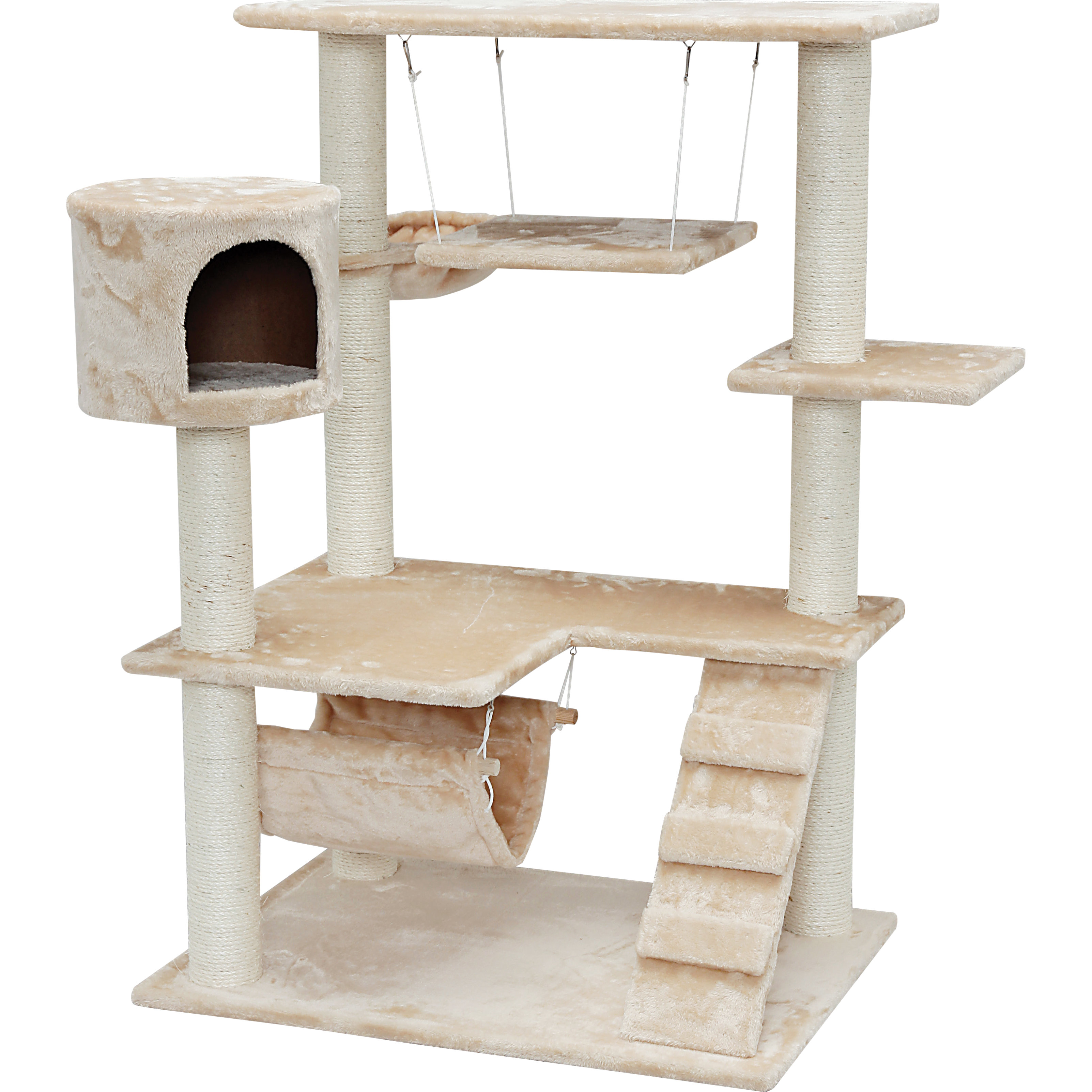 IRIS 47" Carpeted Cat Tree & Reviews Wayfair