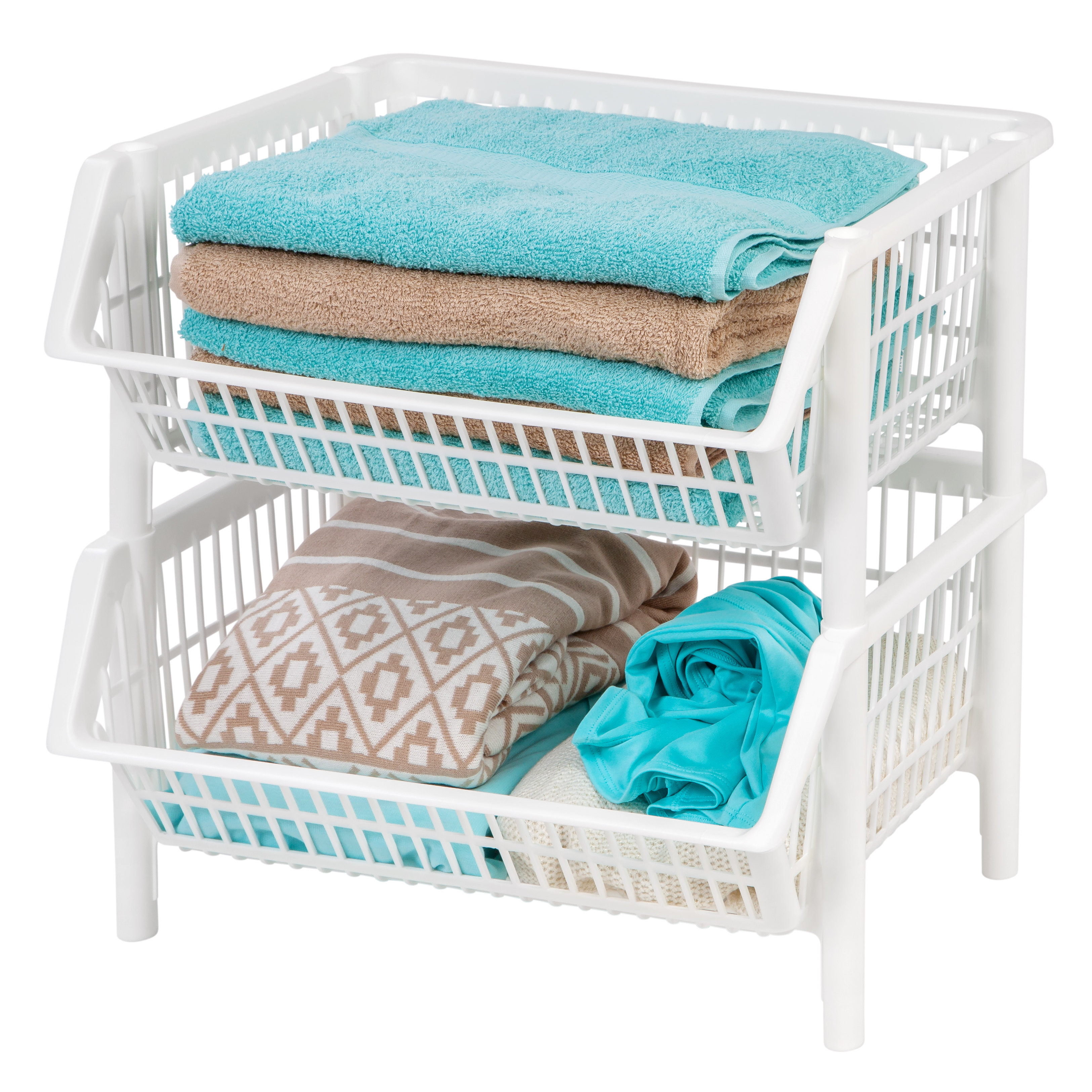IRIS Jumbo Stacking Basket & Reviews Wayfair