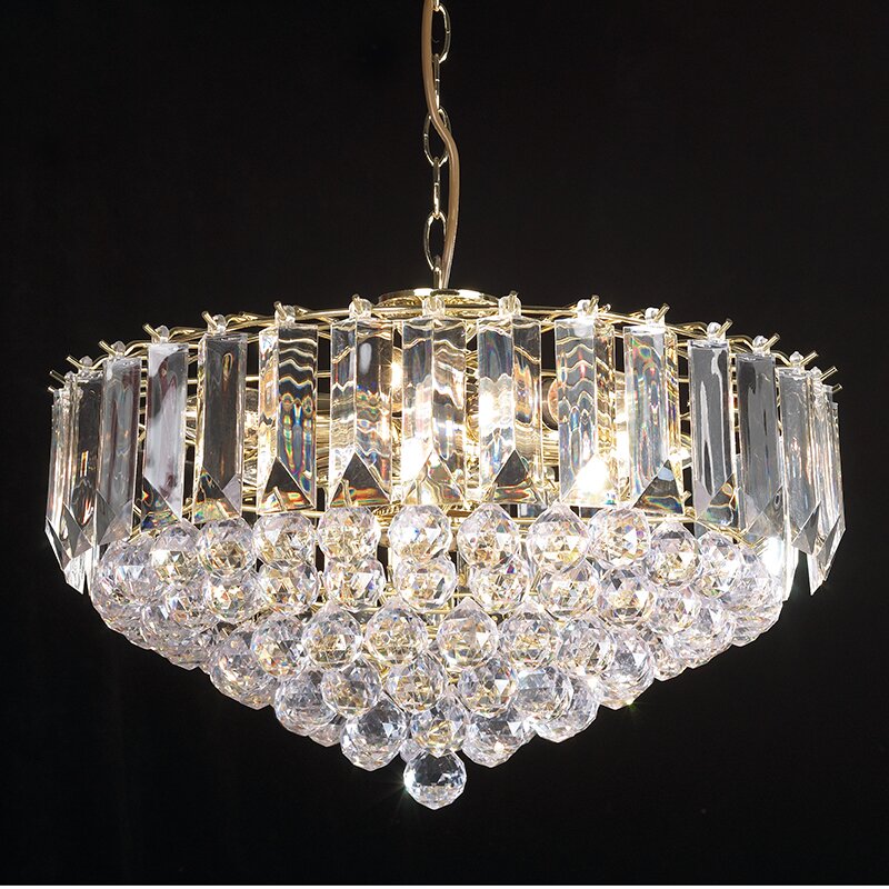 Endon Lighting 6 Light Crystal Chandelier & Reviews | Wayfair UK