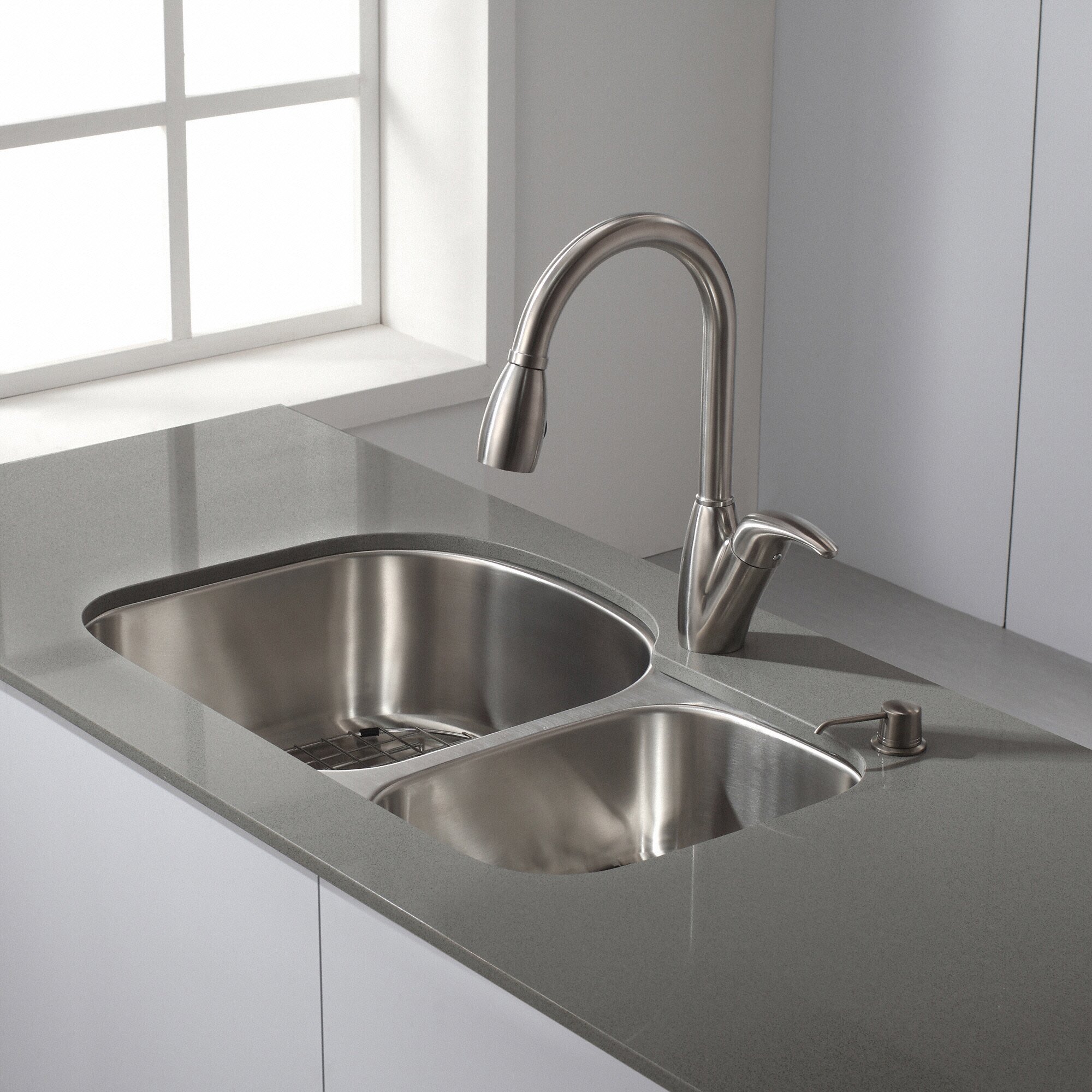 Kraus 32 X 20.5 Undermount Double Bowl 60 40 Kitchen Sink 