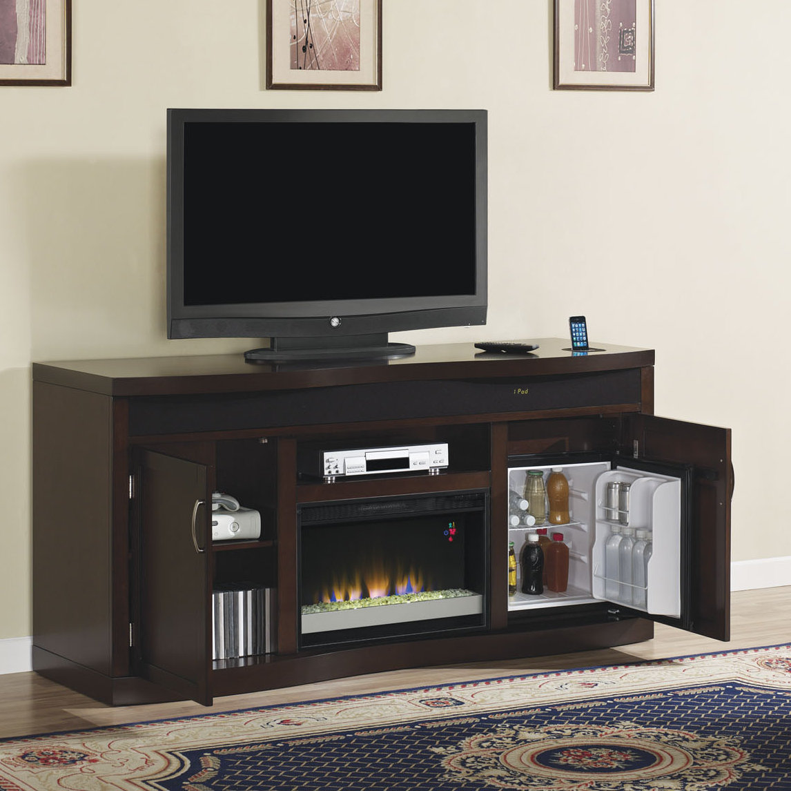 Classic Flame Endzone TV Stand with Electric Fireplace Wayfair