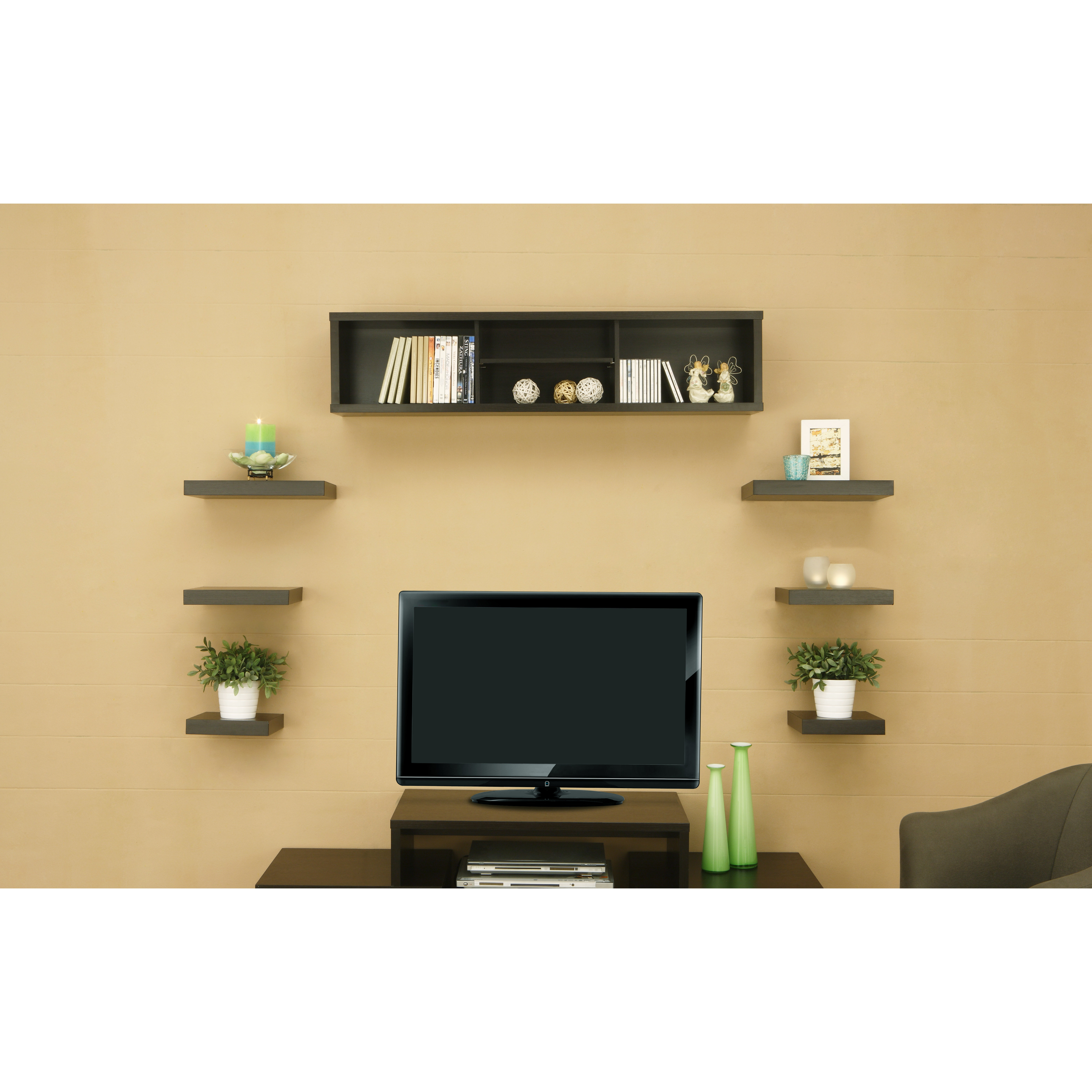 Hokku Designs Somer 7 Piece Hanging Shelves & Set & Reviews