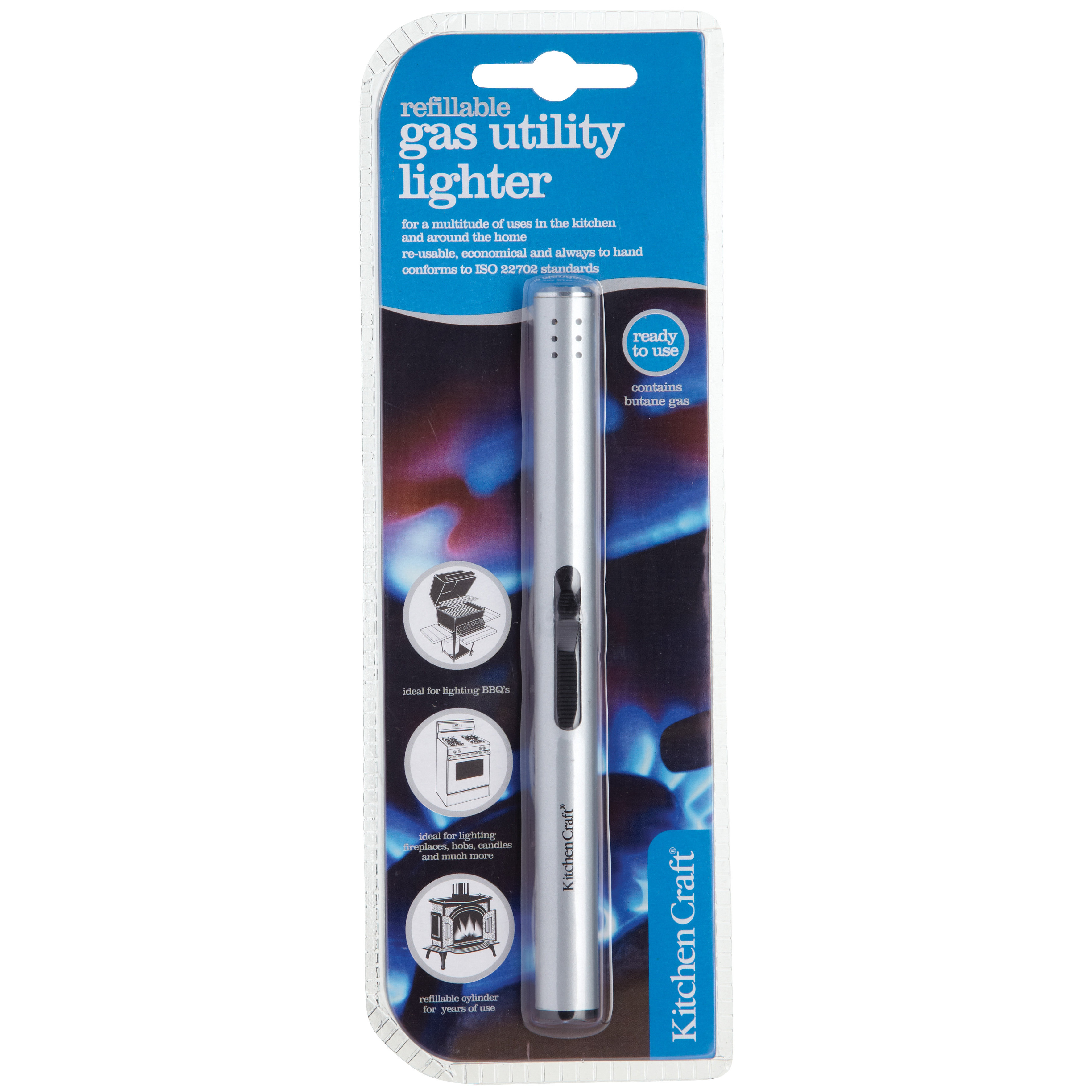 Kitchen Craft Lighters and Stoves Electronic Butane Gas Lighter