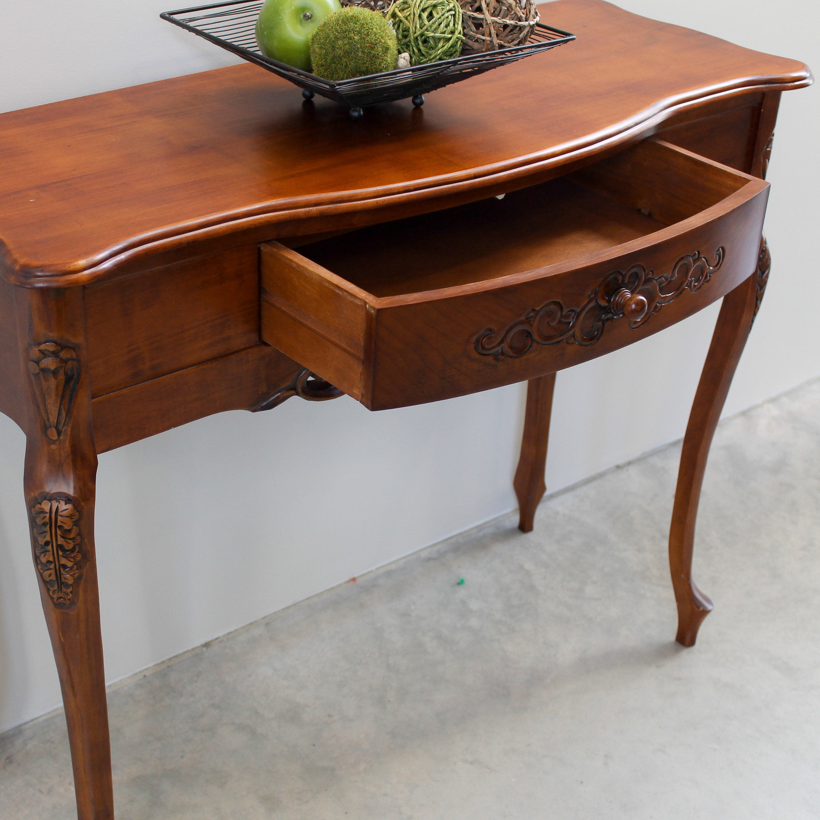 International Caravan Windsor Hand Carved Wood Console Table Wayfair