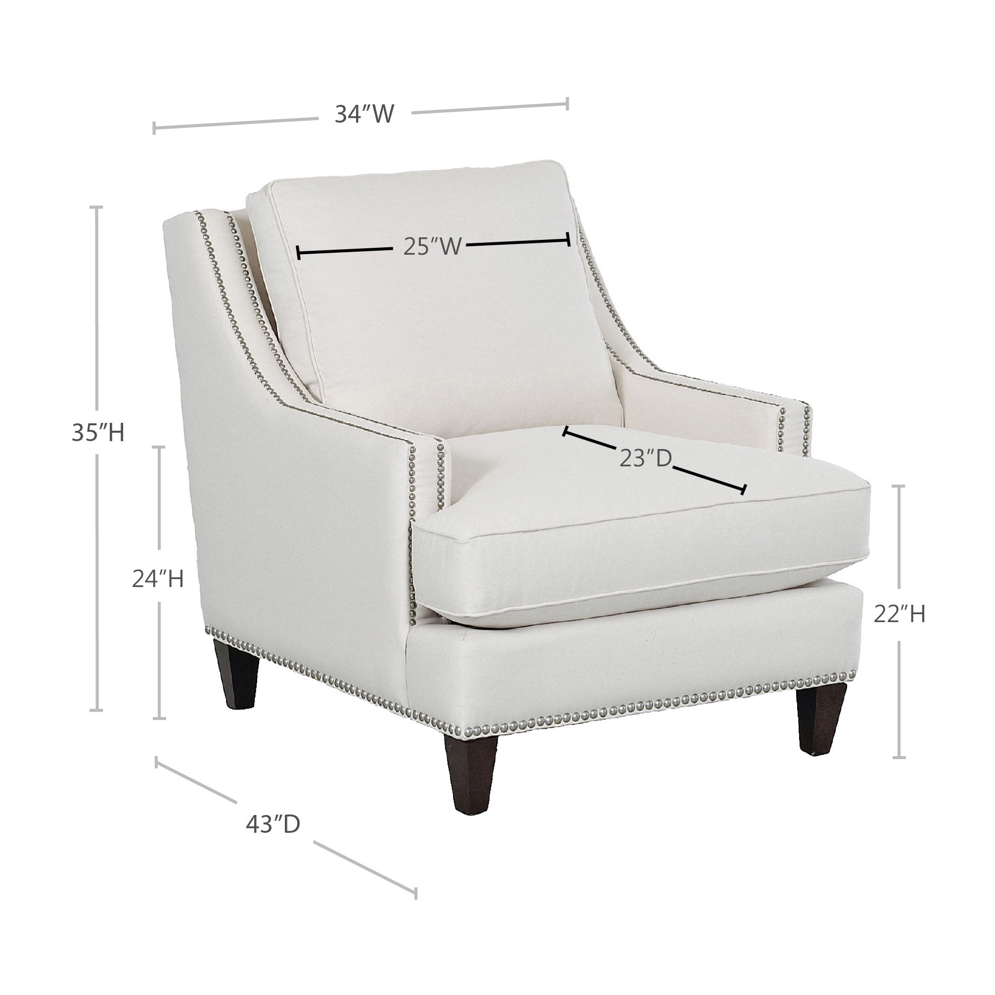 Wayfair Custom Upholstery Paige Arm Chair & Reviews Wayfair