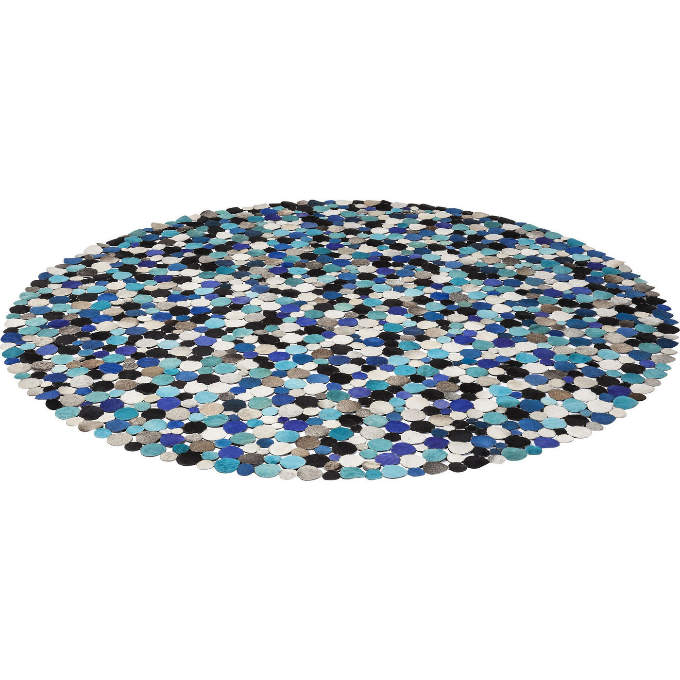 KARE Design Circle HandWoven Blue Area Rug Wayfair UK