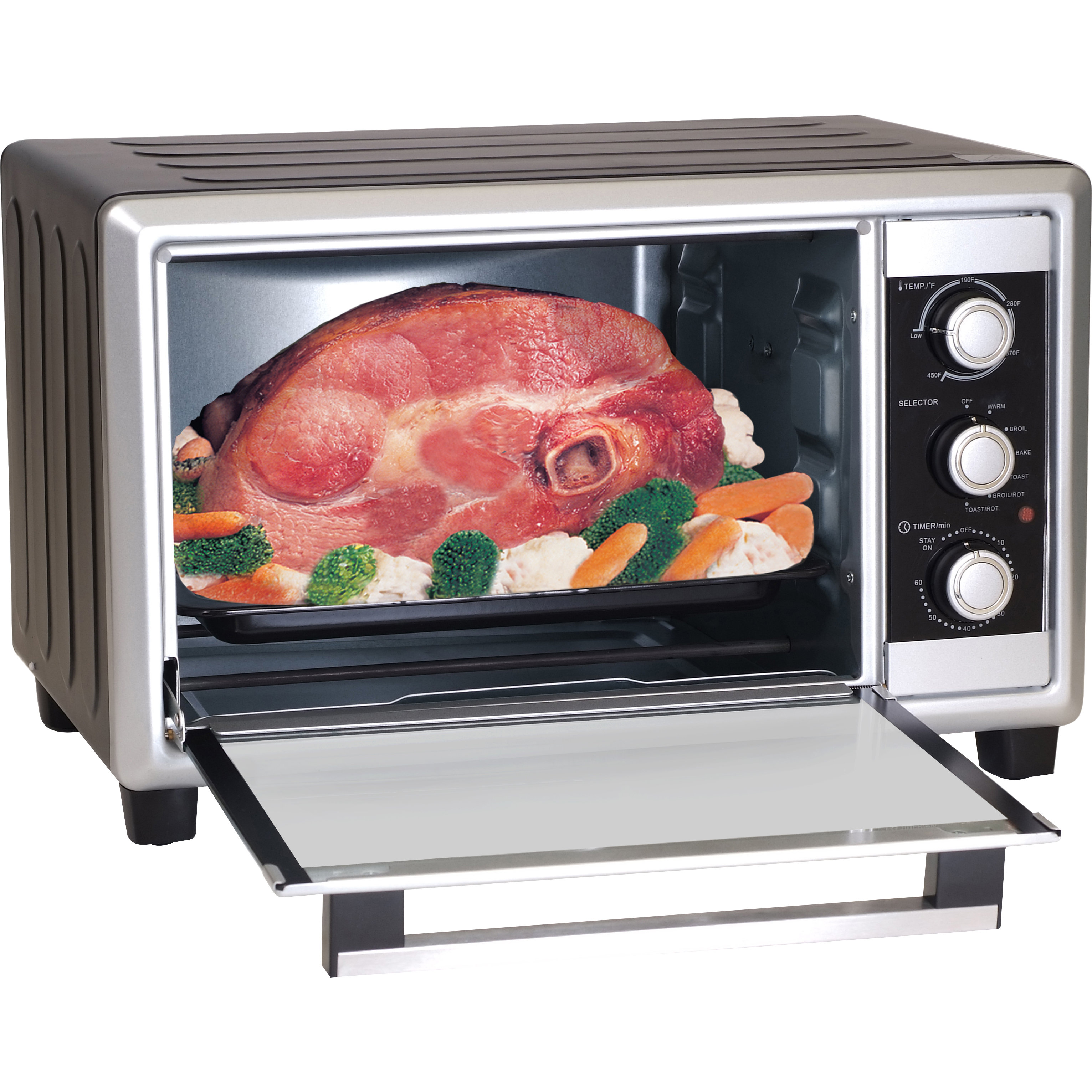 Elite by MaxiMatic Elite Cuisine 6 Slice Toaster Oven Broiler with