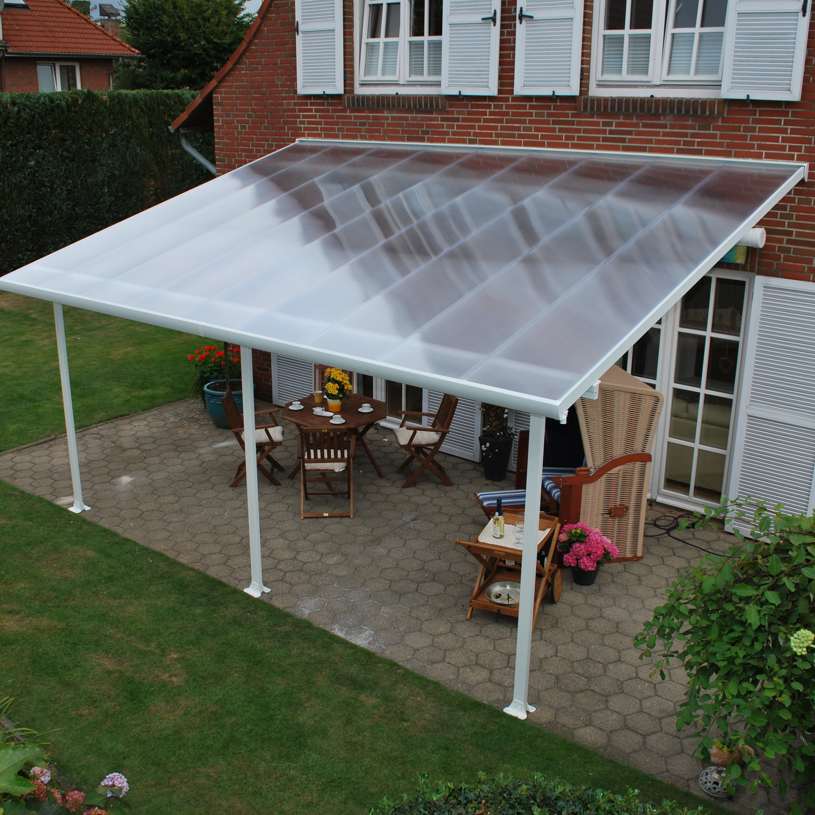 Palram Feria 10 Ft H X 20 W 13 D Patio Cover Awning Palram Feria Trade 10 Ft H X 20 W 13