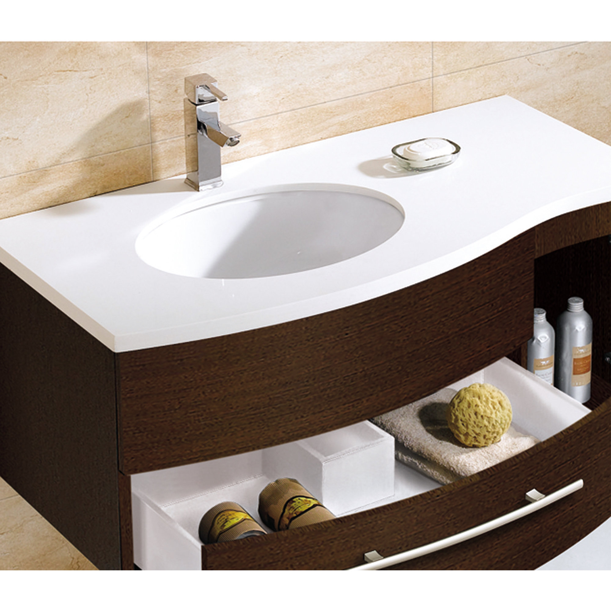 Adornus Aden 43 Single Bathroom Vanity Set With Mirror Reviews Adornus Aden 43 Quot Single Bathroom Vanity Set With Mirror