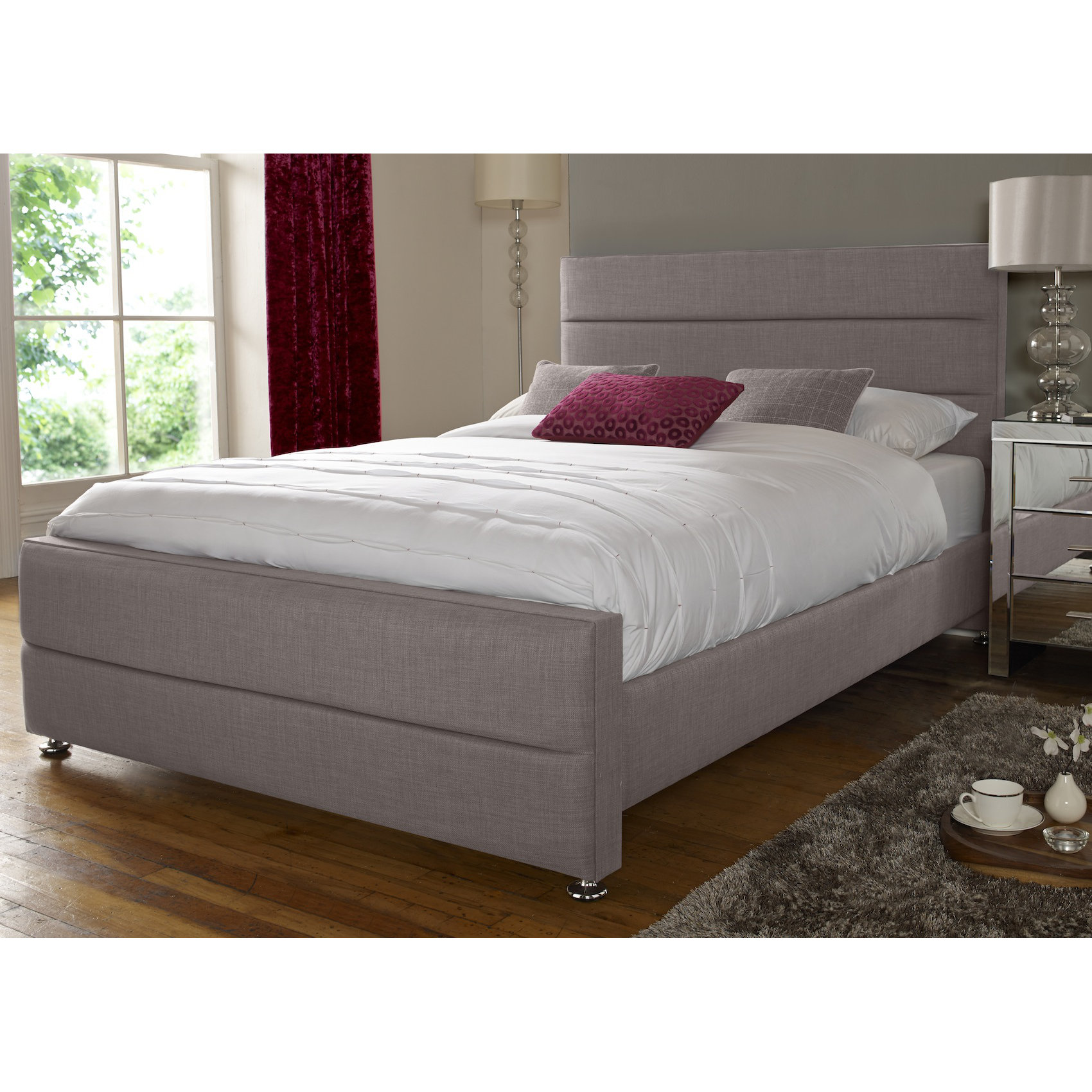 Portabello Interiors Manhattan Upholstered Bed Frame Wayfair UK