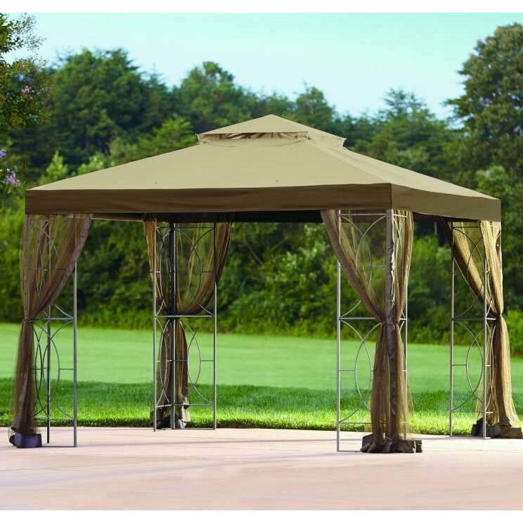 Sunjoy Replacement Canopy for 10' W x 10' D Callaway Gazebo | Wayfair.ca