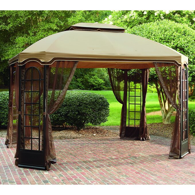 Sunjoy Replacement Canopy for 12' W x 10' D Terrace Gazebo ...