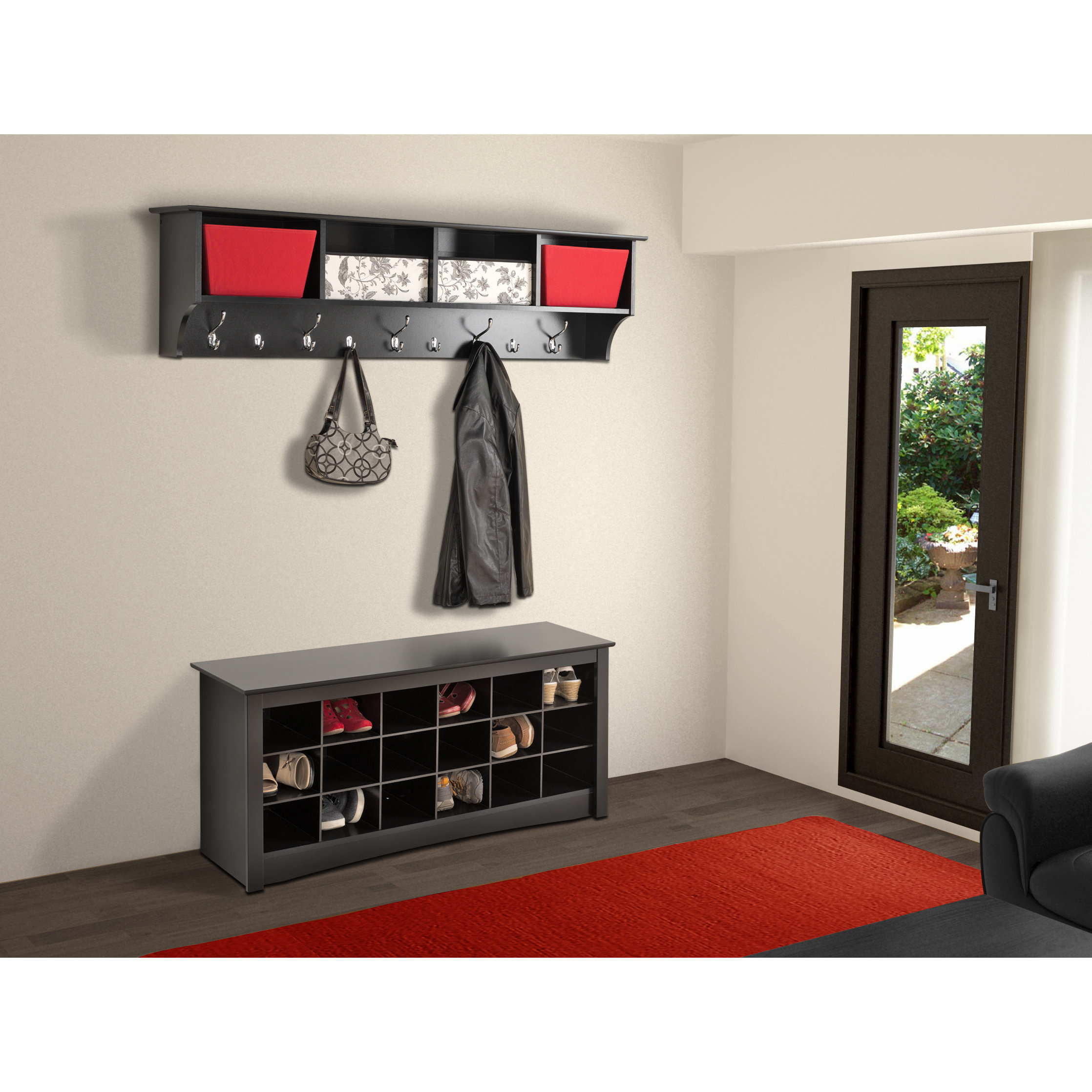 Zipcode⢠design mackenzie 60" hanging entryway 9 hook storage ...