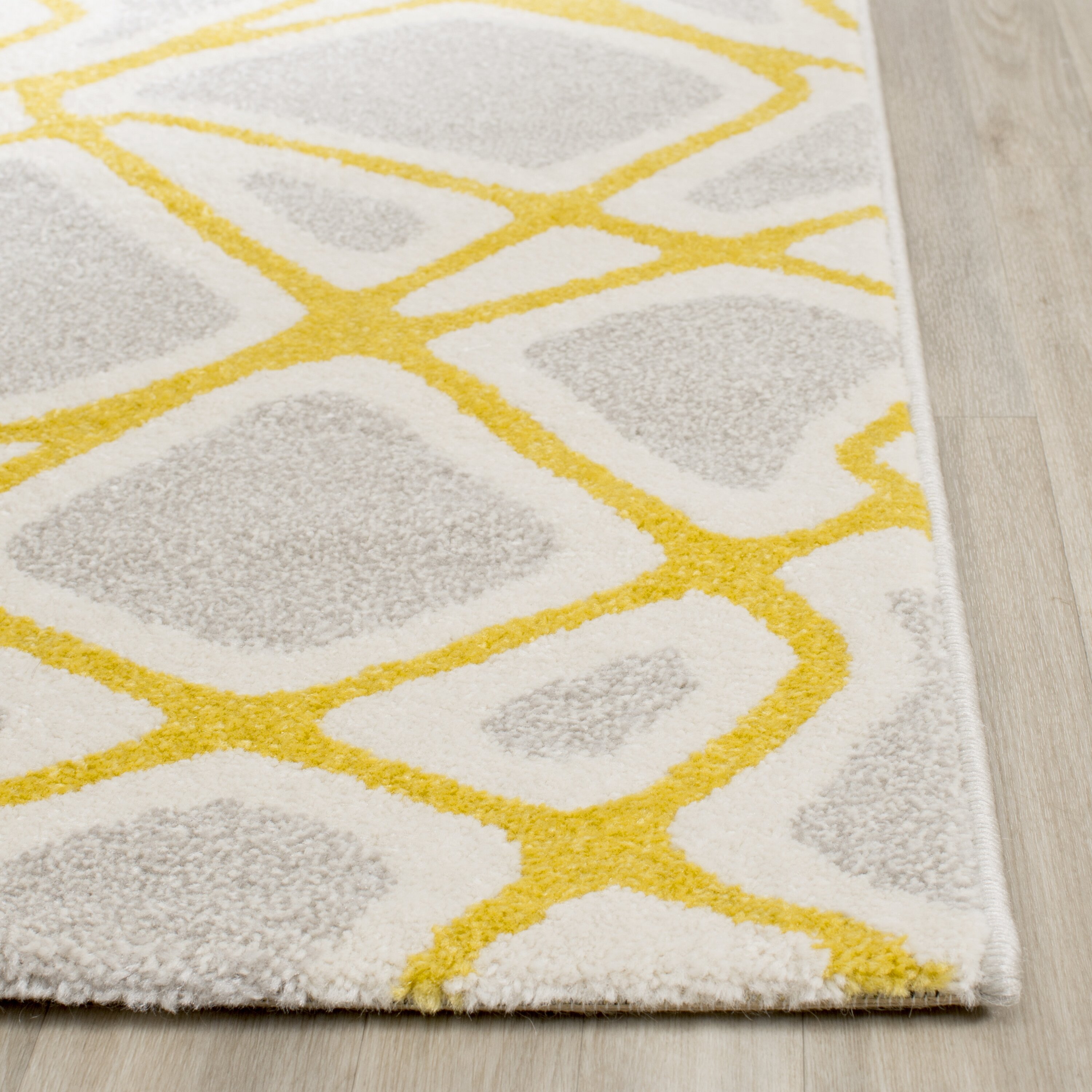 ZipcodeÃ¢Â„Â¢ Design Nanette Light Gray / Yellow Area Rug & Reviews ... - Zipcode™ Design Nanette Light Gray / Yellow Area Rug