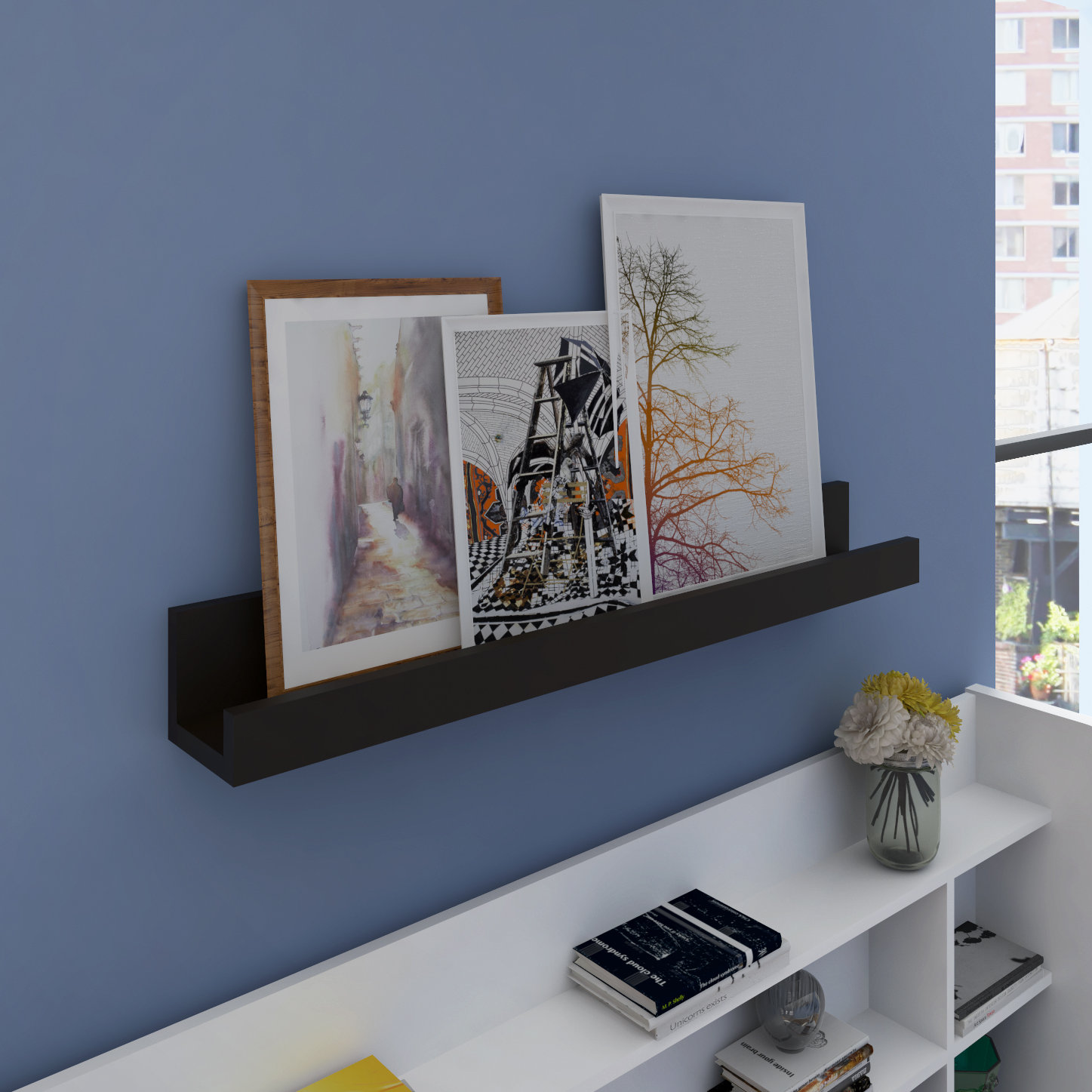 Zipcode™ Design Picture Frame Floating Wall Ledge & Reviews Wayfair