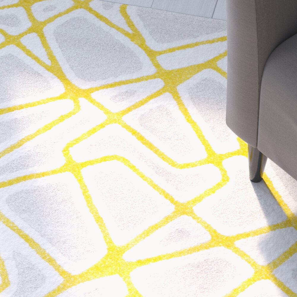 ZipcodeÃ¢Â„Â¢ Design Nanette Light Gray / Yellow Area Rug & Reviews ... - Zipcode™ Design Nanette Light Gray / Yellow Area Rug